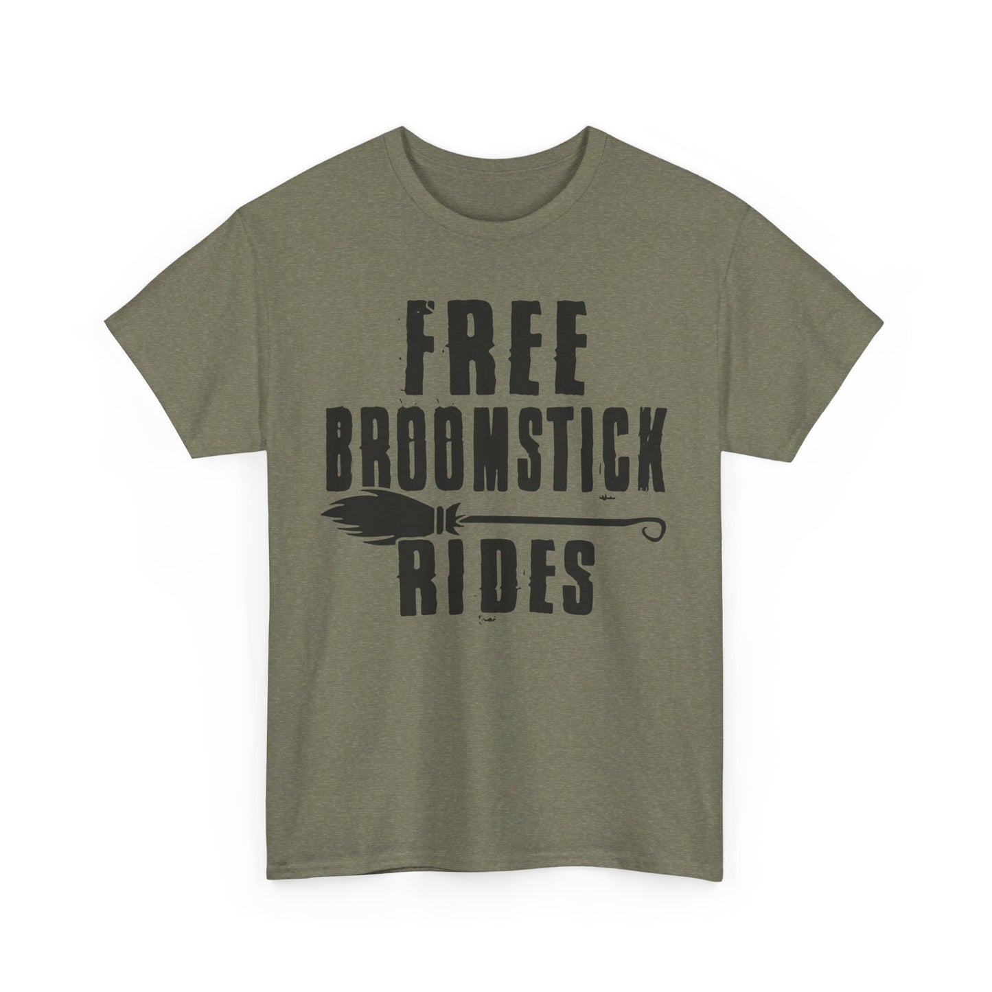 Free Broomstick Rides Tshirt, Unique Halloween Tee: Sarcastic 'Free Broomstick Rides' Shirt for Lovers of Sarcasm