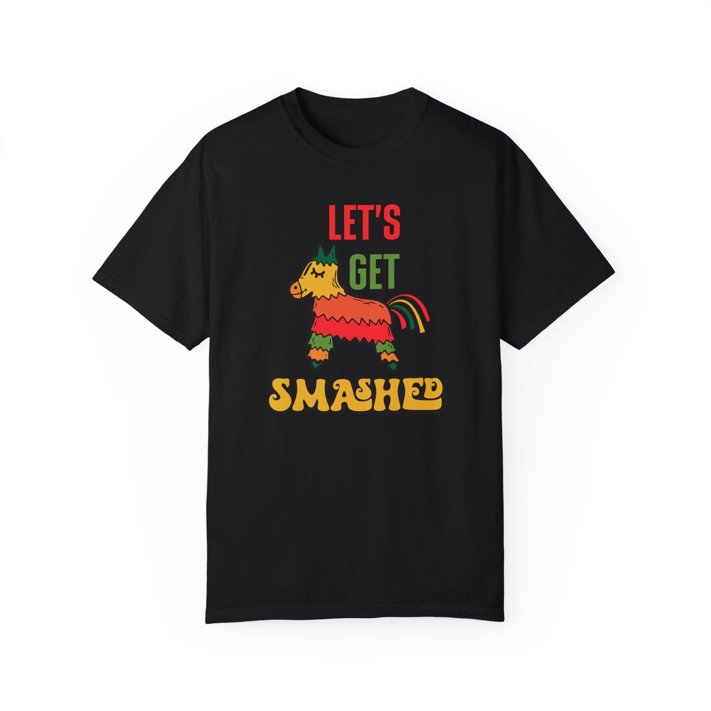 Let's Get Smashed Cinco de Mayo Tshirt with Pinata Donkey - Fiesta Tee, Cinco de Mayo Tee with Pinata Donkey, Celebration Shirt