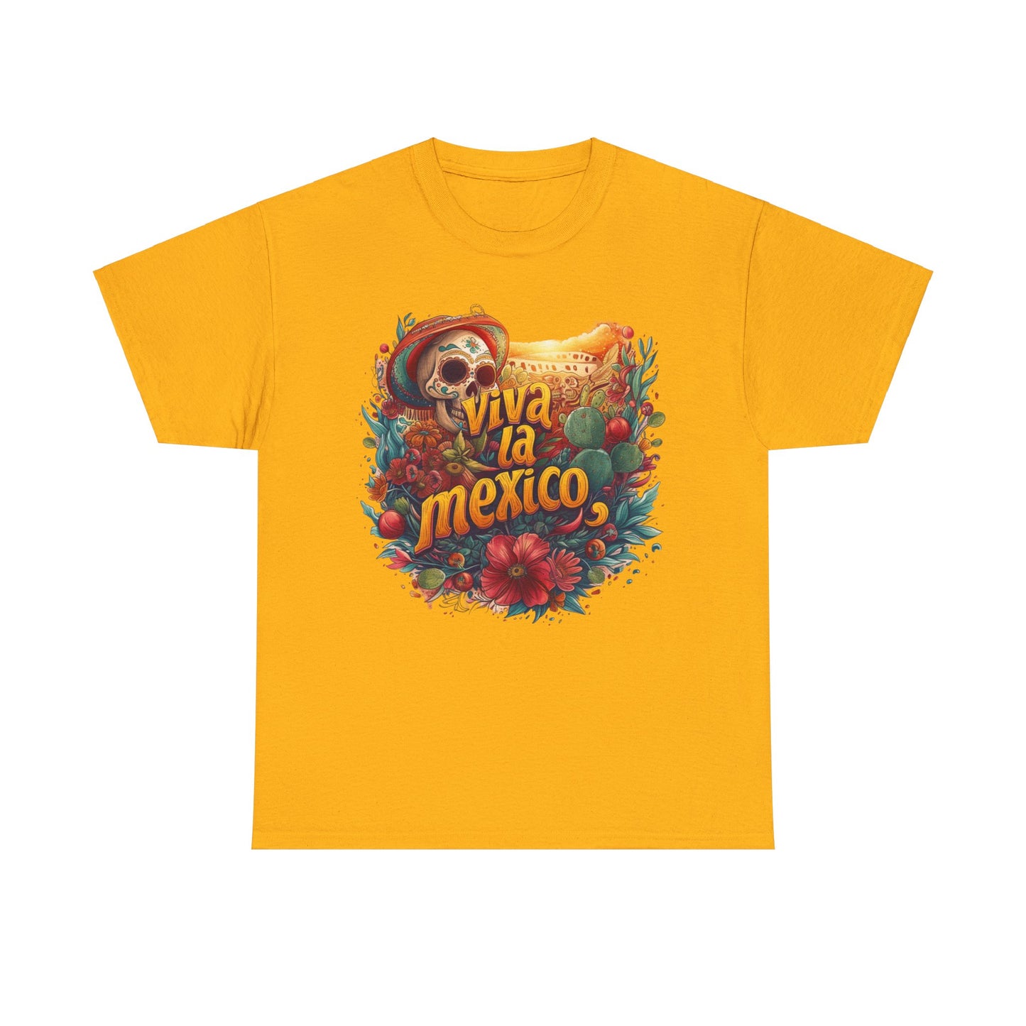 Colorful Viva la Mexico Cinco de Mayo Shirt - Mexican Holiday Apparel, Cinco de Mayo Fiesta Attire - Viva la Mexico Graphic Tee