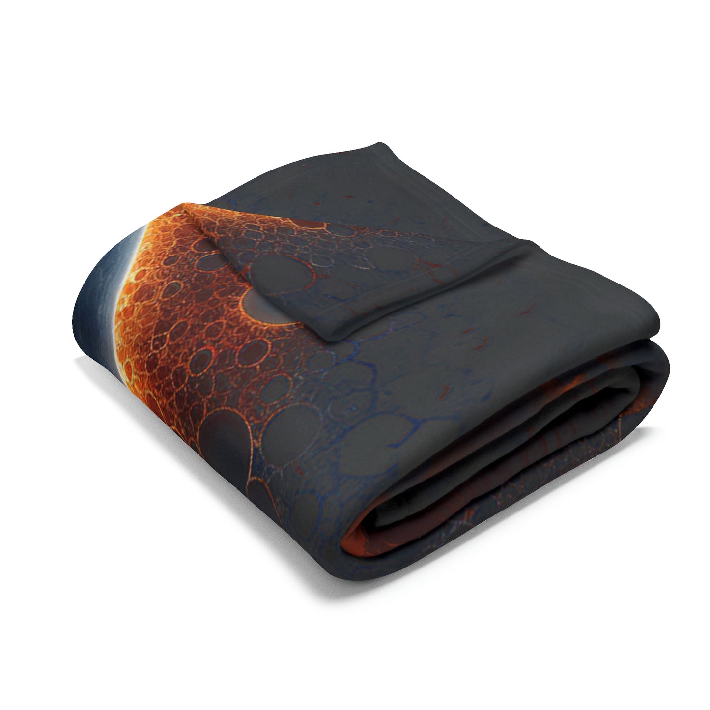 Stellar Eclipse Fleece Blanket: Explore the Galaxy with the Sun and Moon as Your Guide, Artic Fleece Blanket