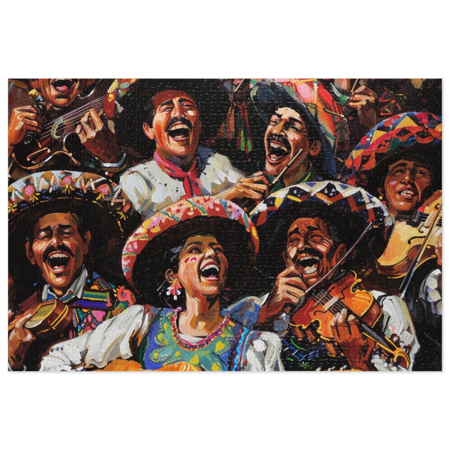 Cinco de Mayo Mariachi Band Puzzle - Fun and Festive Activity, Colorful Puzzle Perfect for Celebration, 30, 110, 252, 500, and 1000-piece