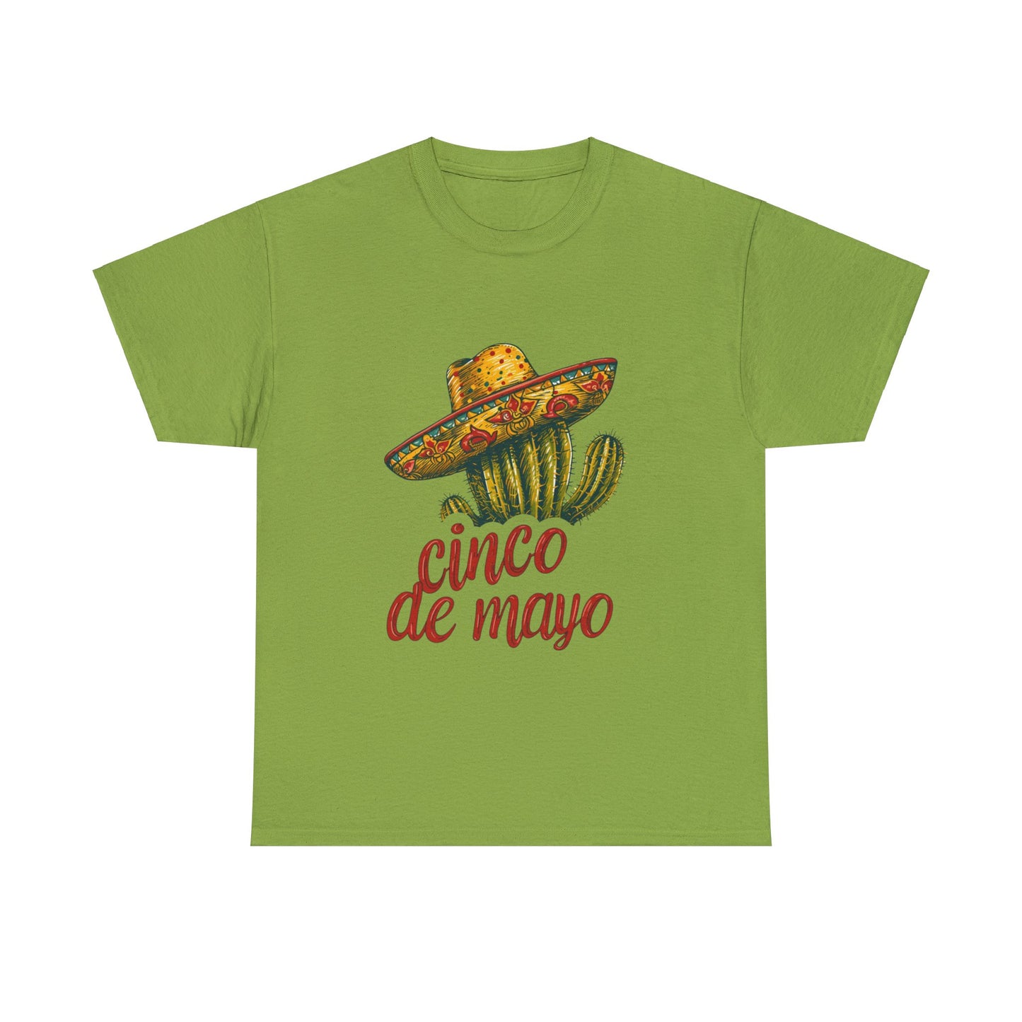 Cactus Chic: Cinco de Mayo Shirt with a Whimsical Sombrero, Celebrate in Style, Cinco de Mayo Cactus Sombrero Shirt