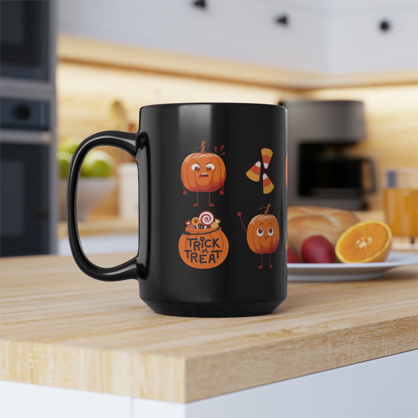 Halloween Mug - Funny Coffee Mug - Ceramic Mug - Gift for Him - Gift for Her - Black Mug, 15oz