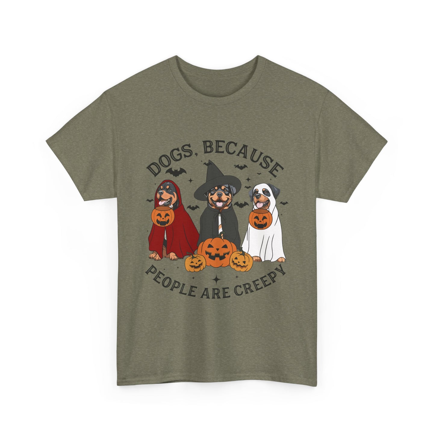 Dogs Because People Are Creepy Tshirt, 2023 Happy Halloween, Retro Spooky Season, Ghost Sweatshirt,Halloween Dog Sweatshirt,Ghost Dog Shirt