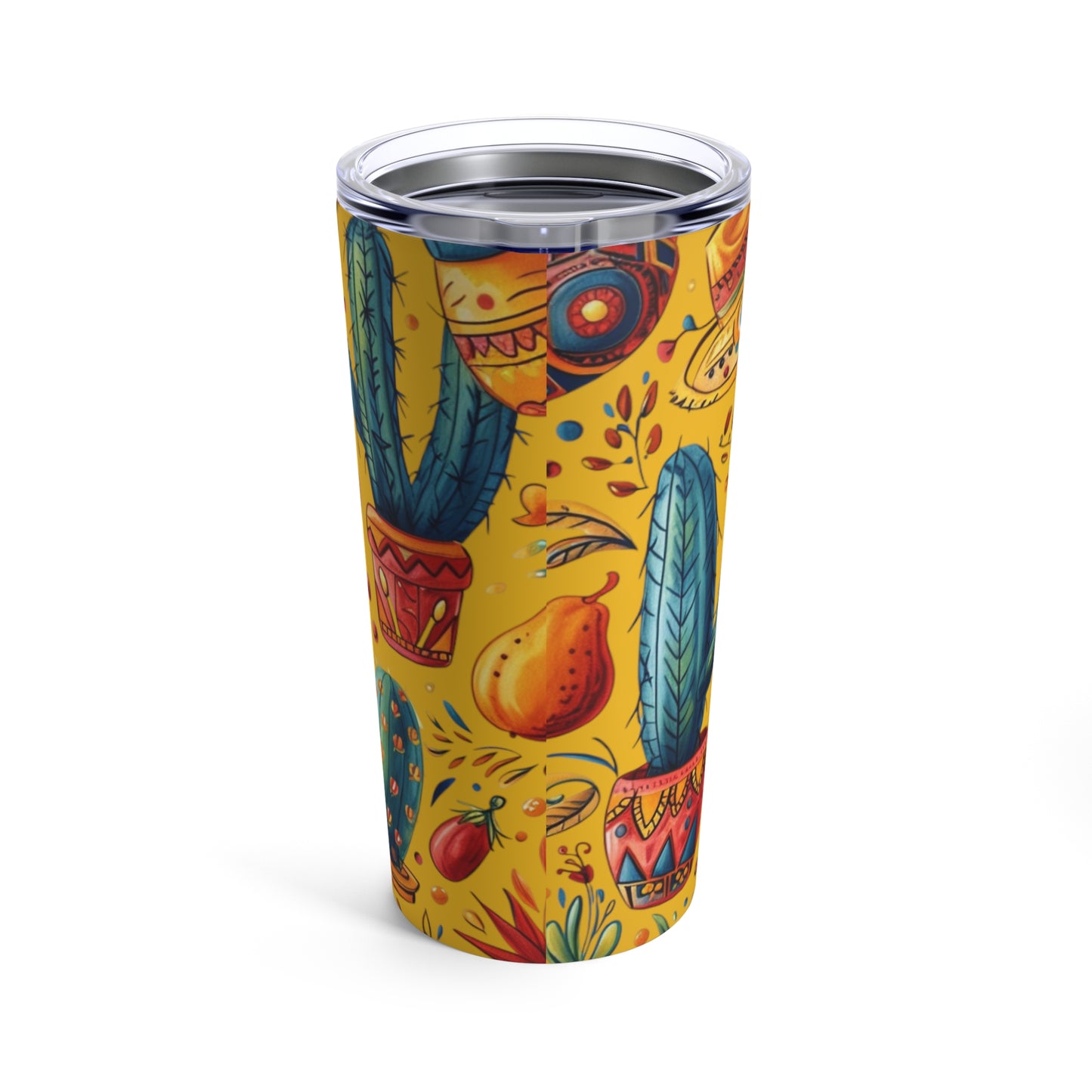 Fiesta Ready: Colorful Cinco de Mayo Tumbler for 20 oz Drinks, Vibrant Festively Decorated  Cinco de Mayo