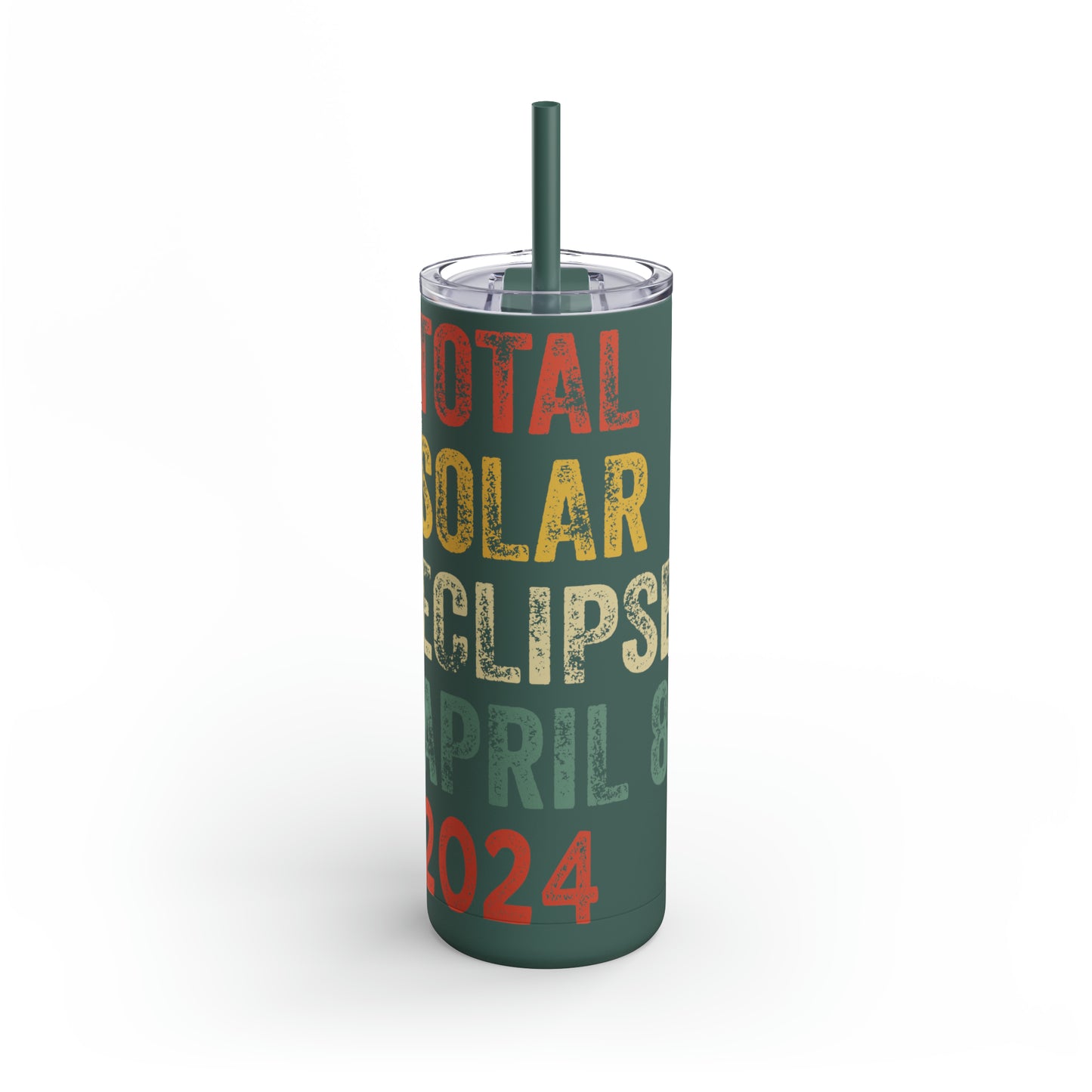 Celestial Vibes: Limited Edition Total Solar Eclipse April 8, 2024 - 20 oz. Tumbler, Eclipse 2024 Tumbler , Maars Maker Skinny Matte Tumbler