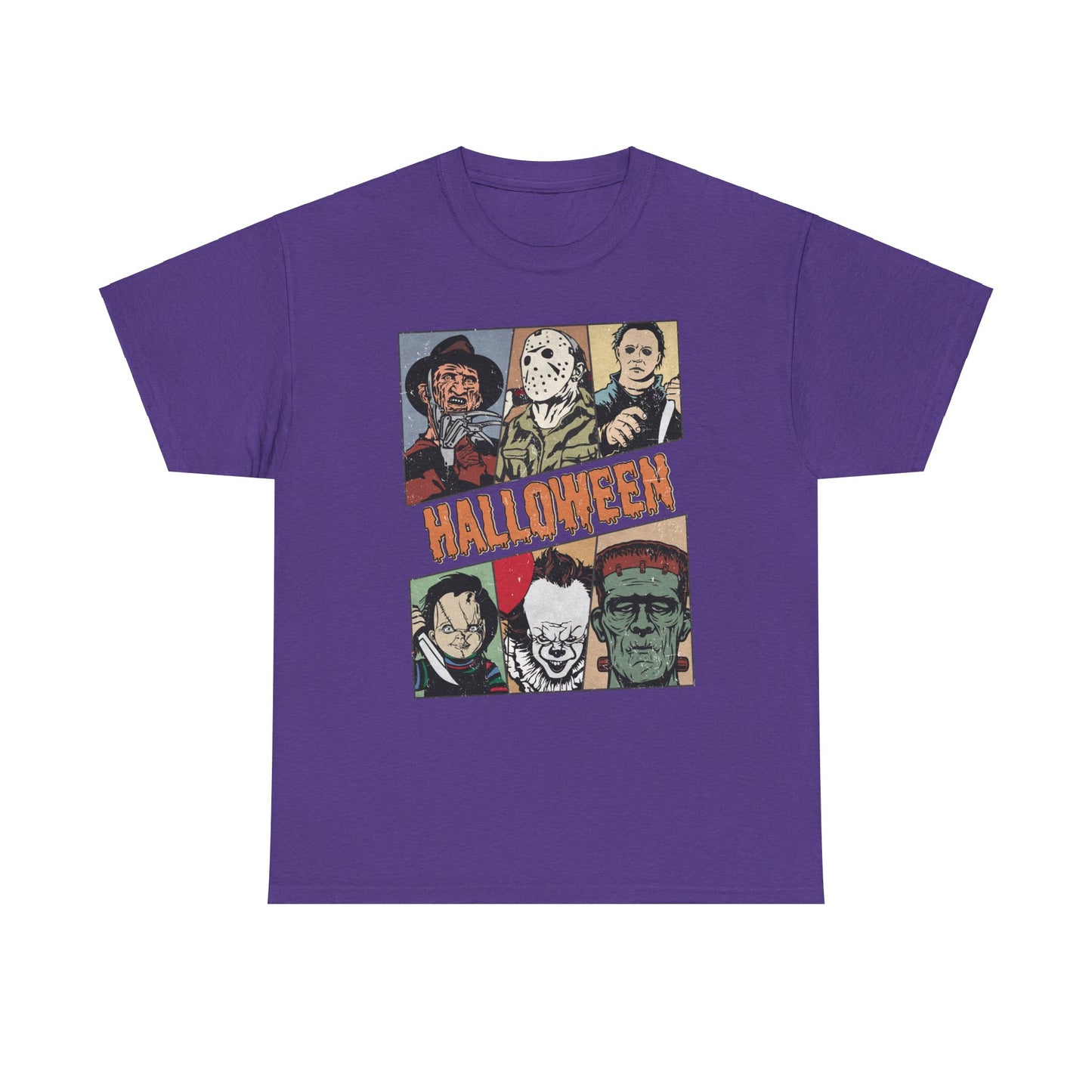 Retro Halloween Classic Shirt, Classic Horror tshirt, Vintage Frankenstein Michael Myers Halloween Shirt, Monster Tee, Retro Shirt Halloween