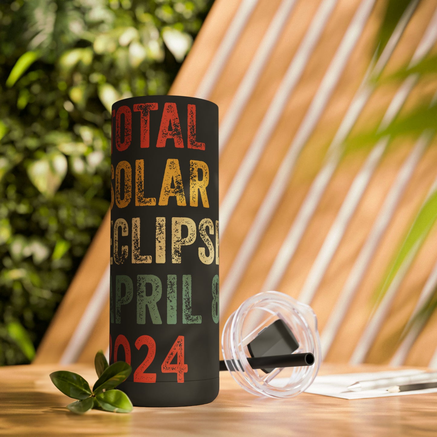 Celestial Vibes: Limited Edition Total Solar Eclipse April 8, 2024 - 20 oz. Tumbler, Eclipse 2024 Tumbler , Maars Maker Skinny Matte Tumbler