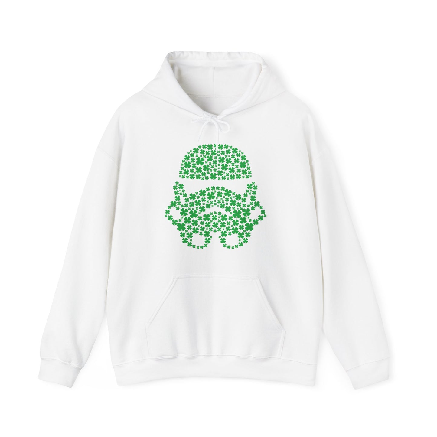 Embrace the Force, Galactic Love Defender Hooded Sweatshirt, St. Patrick's Special Edition, St Patrick's Stormtrooper Hooded Sweatshirt