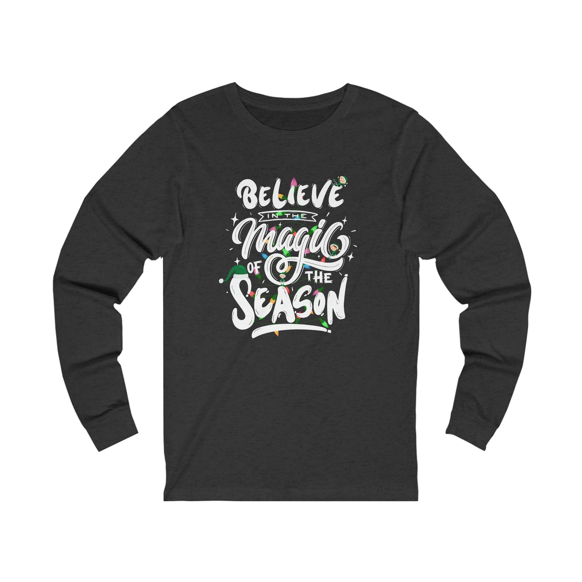 Believe In The Magic Of The Season Christmas Long Sleeve shirt, Merry and Bright Shirt,Christmas Tree,Christmas Long Sleeve shirt,Holiday