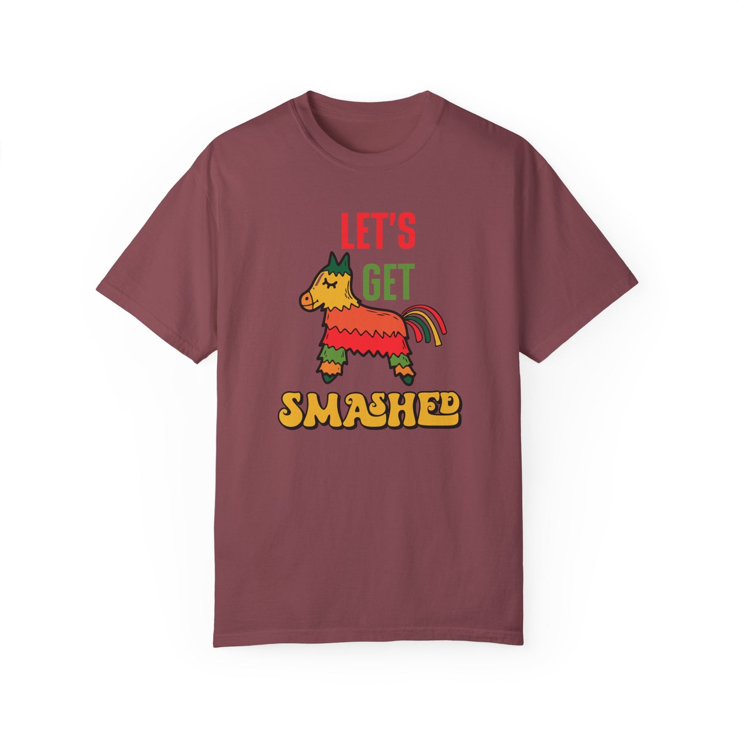 Let's Get Smashed Cinco de Mayo Tshirt with Pinata Donkey - Fiesta Tee, Cinco de Mayo Tee with Pinata Donkey, Celebration Shirt