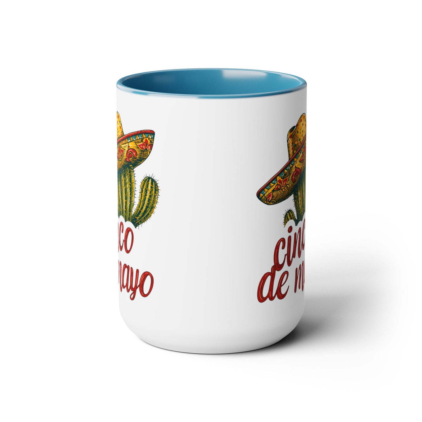 Muy Bueno Cactus Mug - Sombrero Rustic Pottery - 15 oz Drinkware, Festive Cactus Sombrero Mug - Cinco de Mayo 15 oz Cup