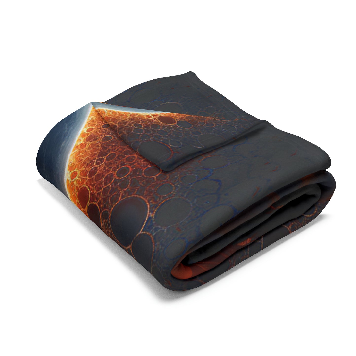 Stellar Eclipse Fleece Blanket: Explore the Galaxy with the Sun and Moon as Your Guide, Artic Fleece Blanket