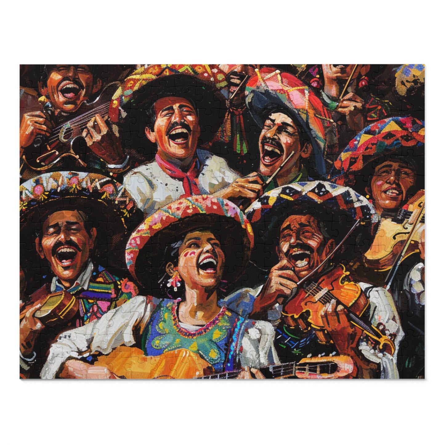 Cinco de Mayo Mariachi Band Puzzle - Fun and Festive Activity, Colorful Puzzle Perfect for Celebration, 30, 110, 252, 500, and 1000-piece