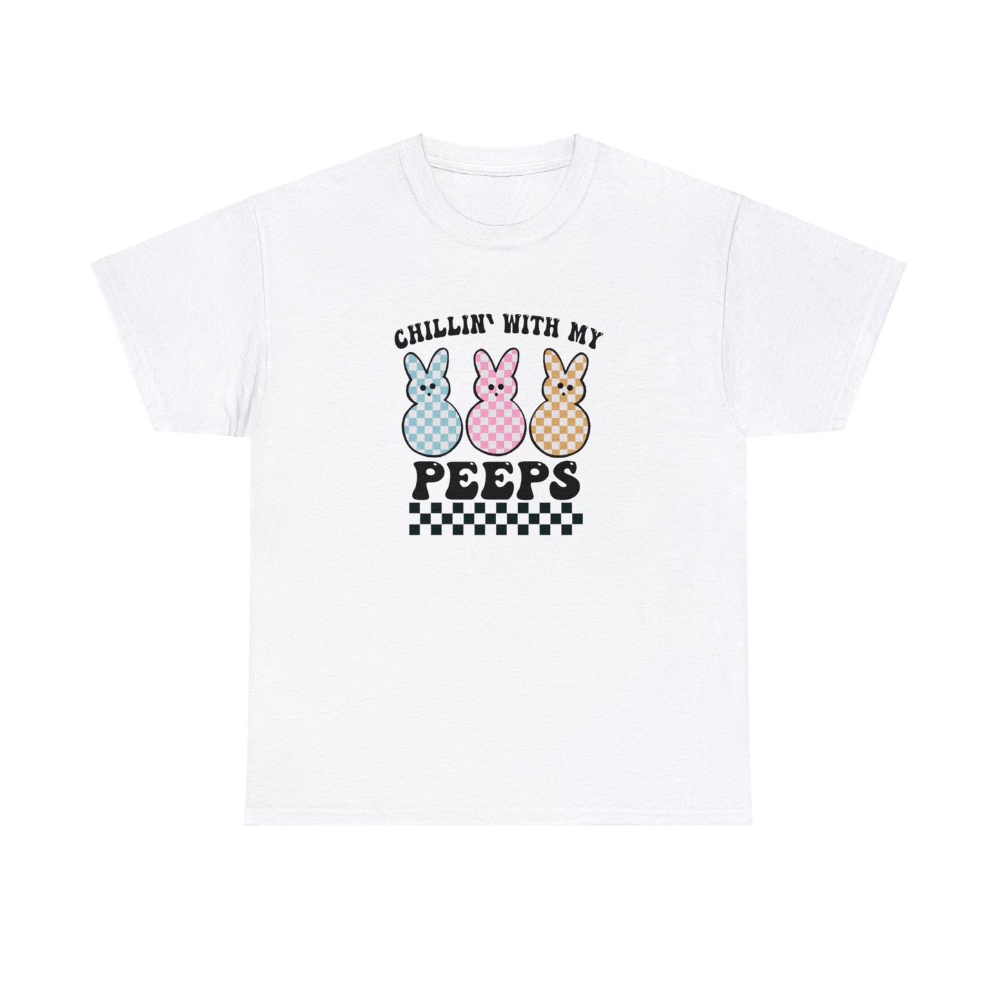 Chillin With My Peeps shirt, Cute Easter Peeps Shirt, Trendy Easter Day Outfit, Peeps Holiday Shirt, Easter Family shirt, Fun Easter Tee