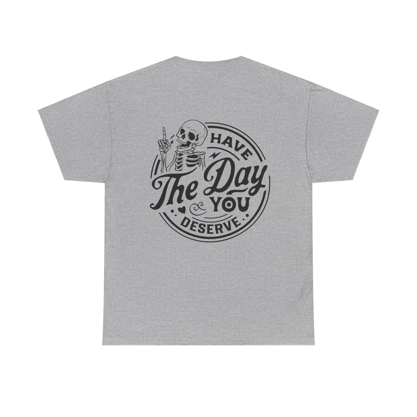 Have the Day you Deserve Tshirt - Peace Sign Skeleton Graphic Tee, Vintage Inspired Graphic Tee - Peace Sign Skeleton