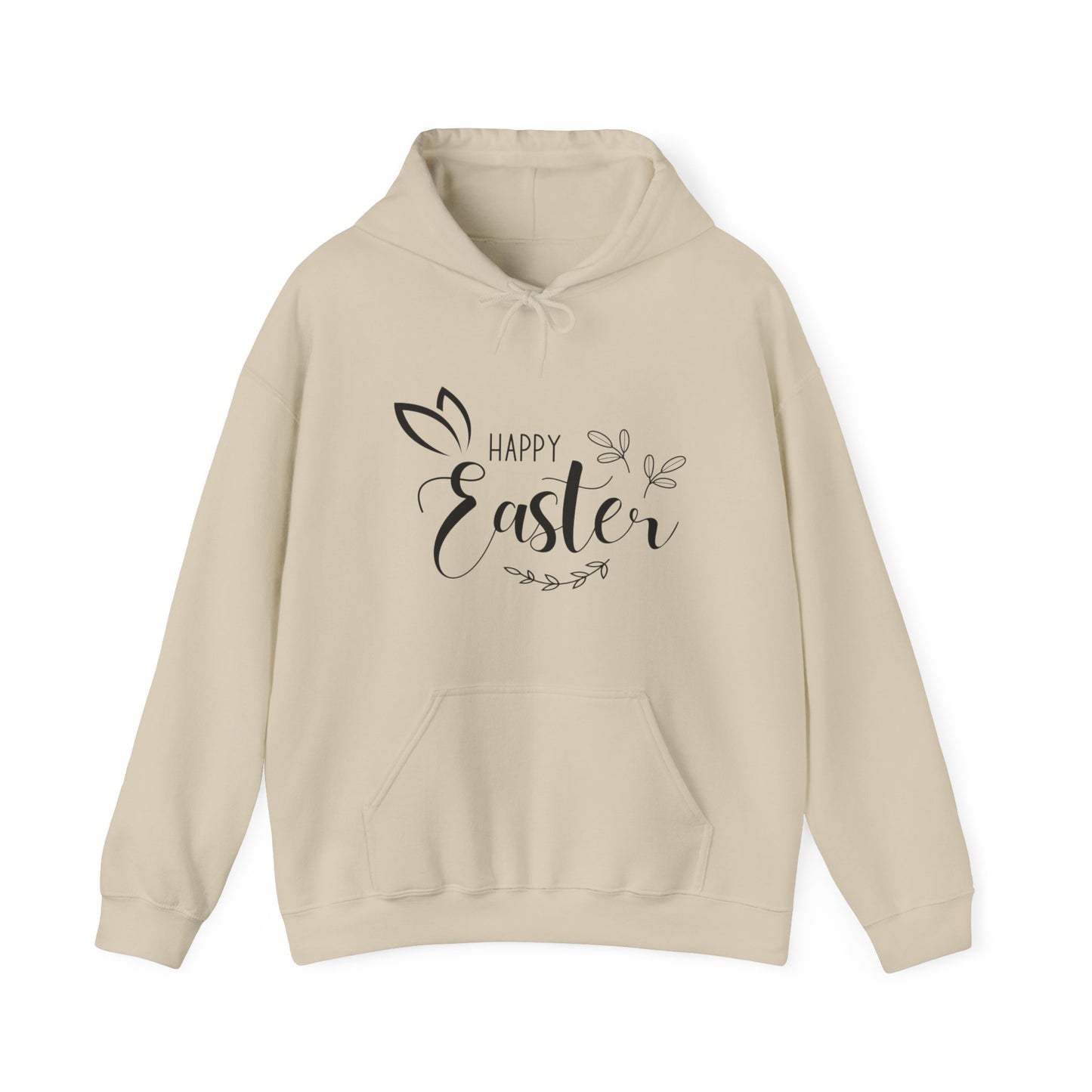 Happy Easter Hooded Sweatshirt, Happy Easter Bunny Sweatshirt, Bunnies Sweatshirt, Flowers Print Bunnies, Leopard Bunny Sweatshirt