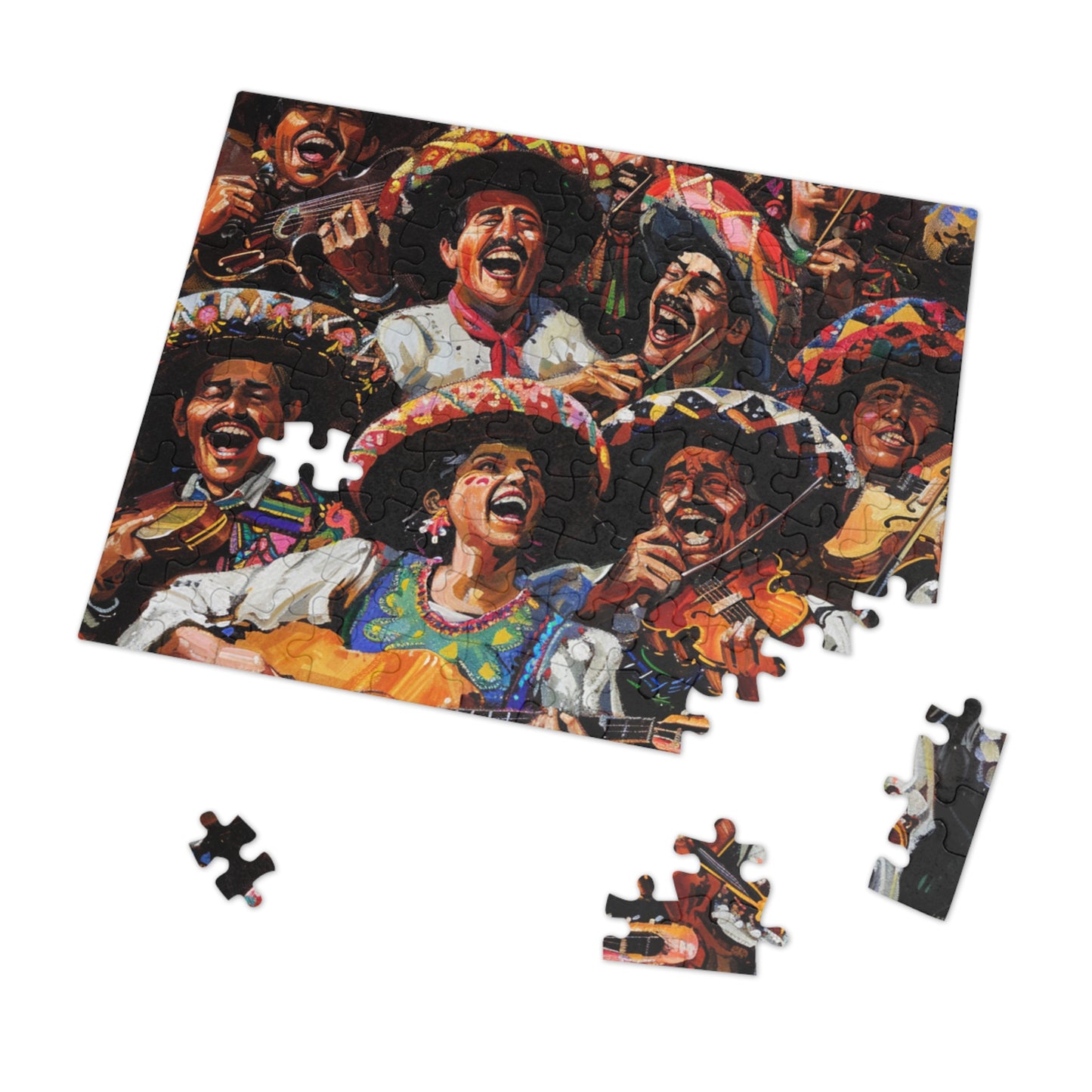 Cinco de Mayo Mariachi Band Puzzle - Fun and Festive Activity, Colorful Puzzle Perfect for Celebration, 30, 110, 252, 500, and 1000-piece