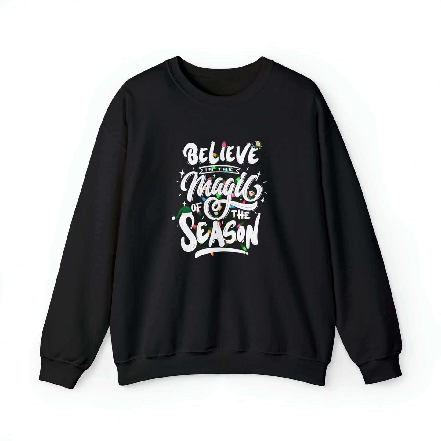 Believe In The Magic Of The Season Christmas Sweatshirt, Merry and Bright Sweatshirt, Christmas Sweatshirt, Family Christmas Sweatshirt, Christmas Sweatshirts for Women, Merry Christmas Sweatshirt