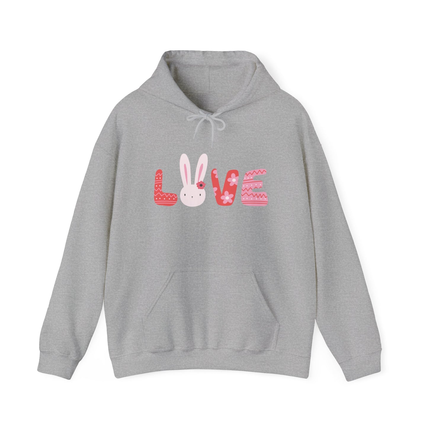 Easter Love Hooded Sweatshirt, Love Sweatshirt, Funny Easter Day Gift, Easter Day Apparel, Happy Easter Sweatshirt For Women, Egg Hunter