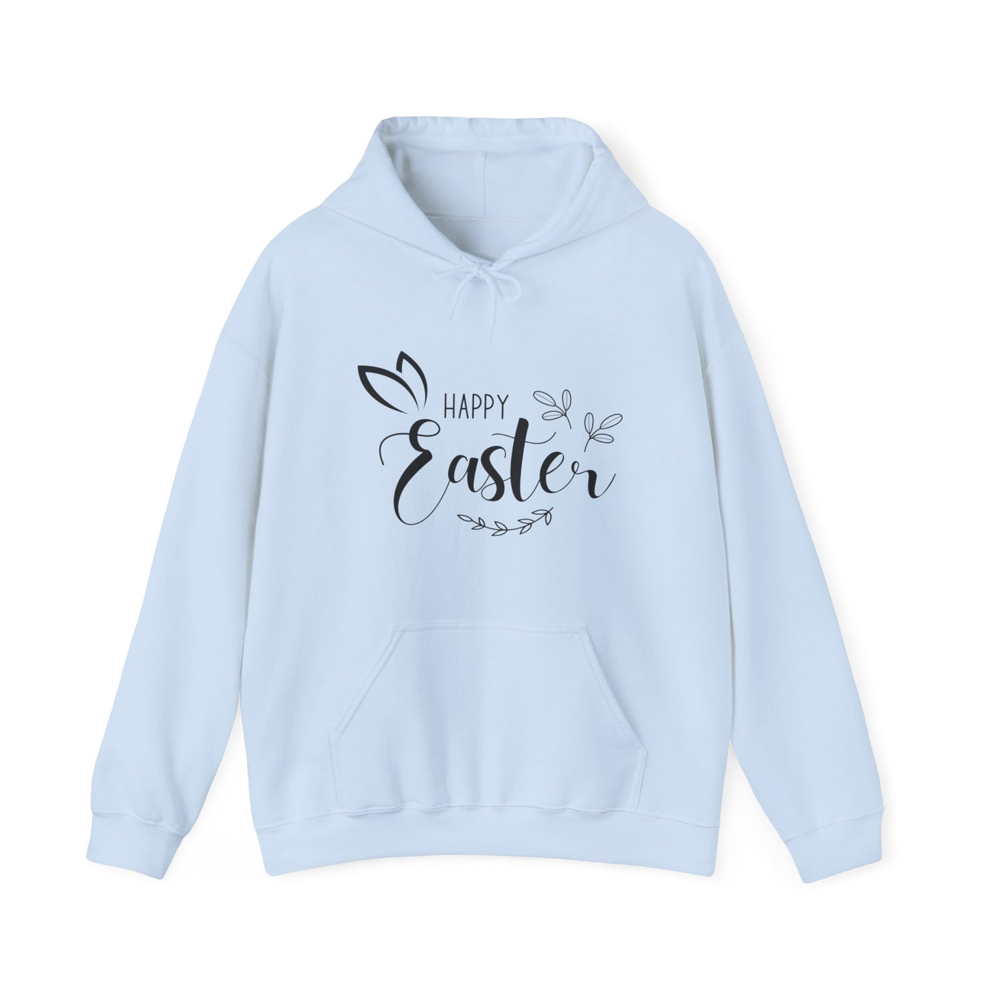 Happy Easter Hooded Sweatshirt, Happy Easter Bunny Sweatshirt, Bunnies Sweatshirt, Flowers Print Bunnies, Leopard Bunny Sweatshirt