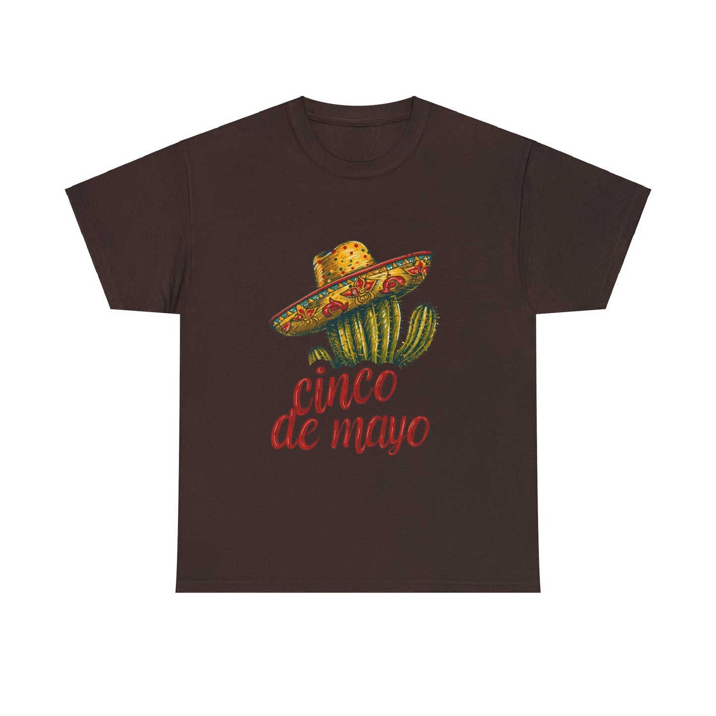 Cactus Chic: Cinco de Mayo Shirt with a Whimsical Sombrero, Celebrate in Style, Cinco de Mayo Cactus Sombrero Shirt