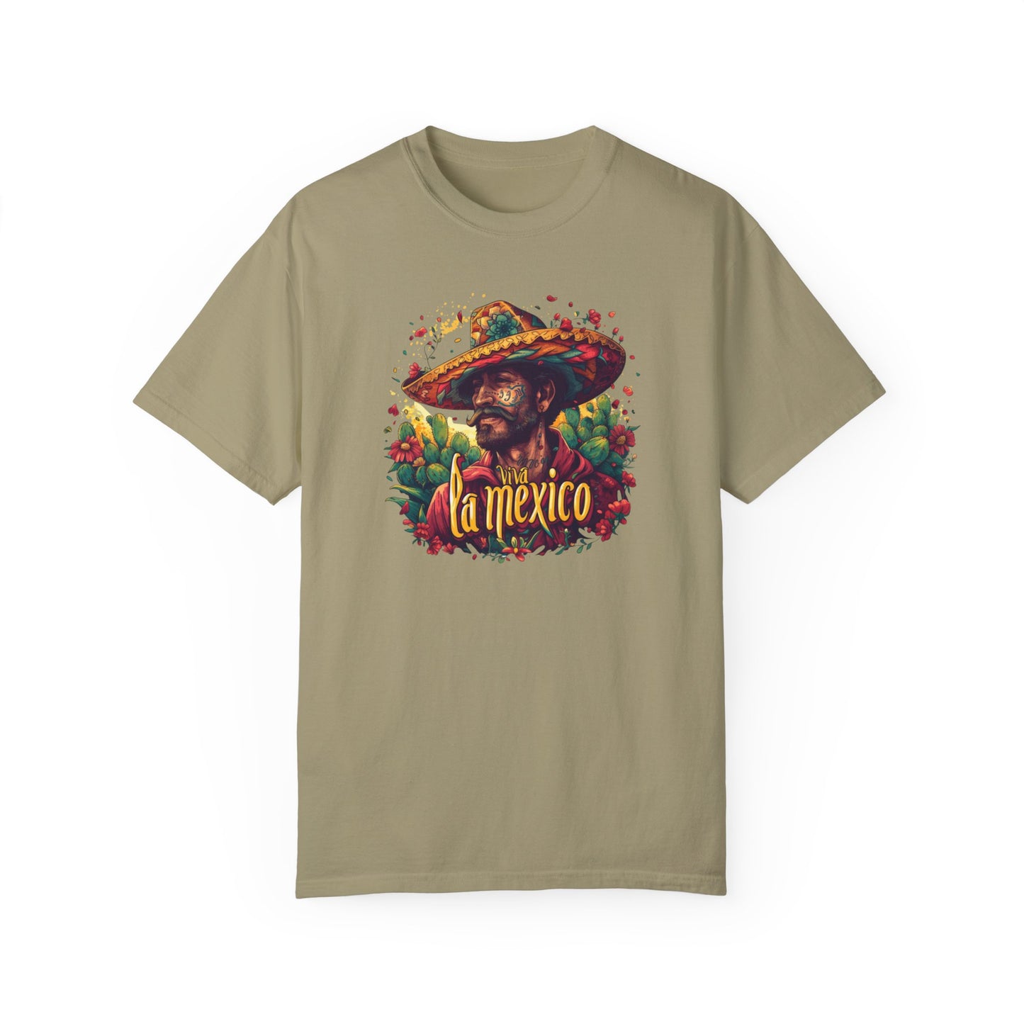 Viva La Mexico Tshirt: Mexican Cowboy Sombrero Graphic Tee, Fiesta Ready Tshirt, Mexican Cowboy in Sombrero Print