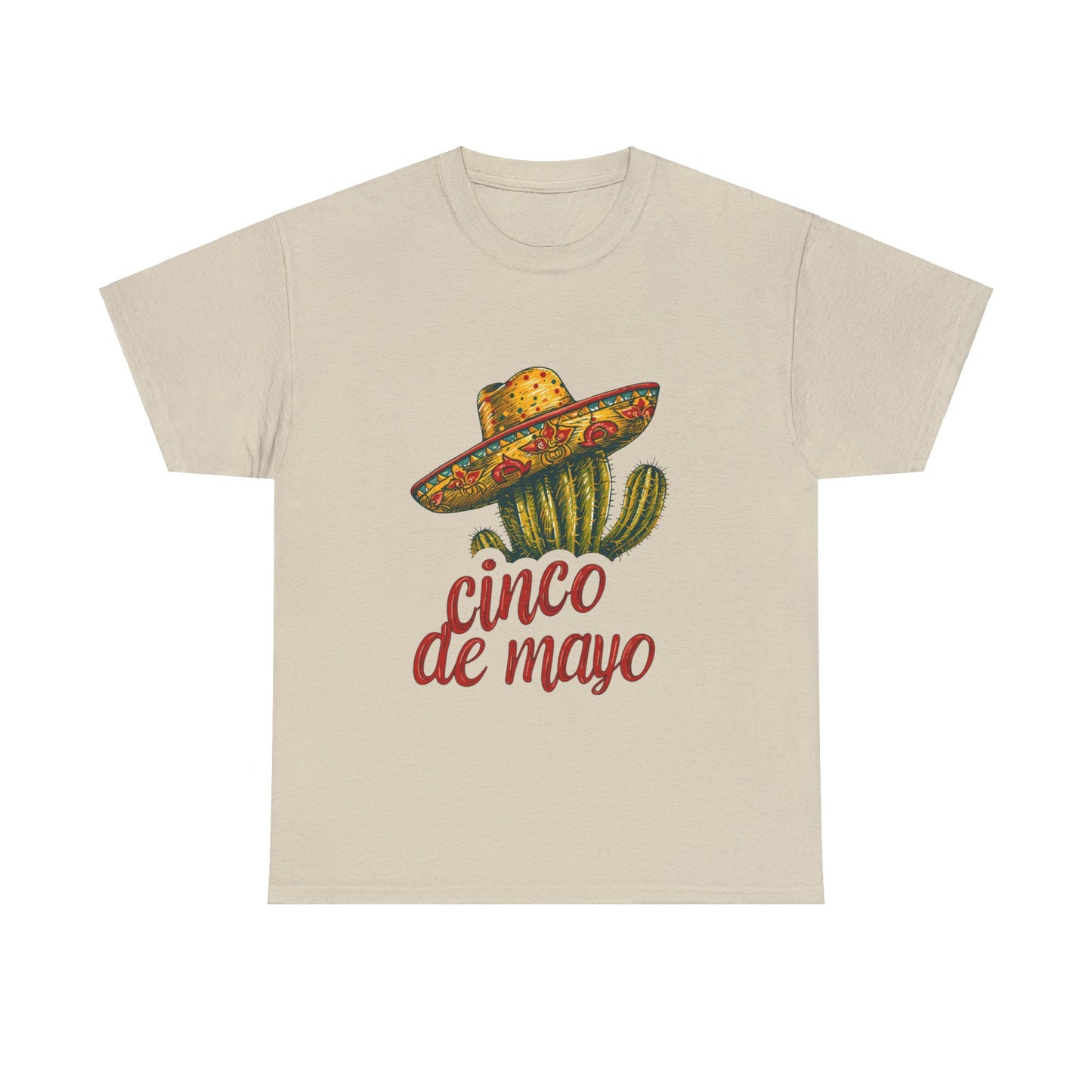 Cactus Chic: Cinco de Mayo Shirt with a Whimsical Sombrero, Celebrate in Style, Cinco de Mayo Cactus Sombrero Shirt