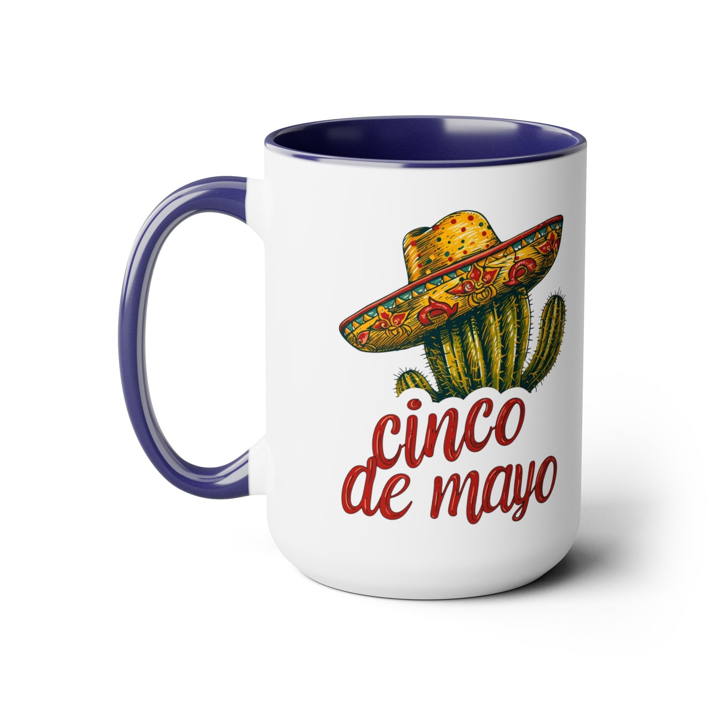 Muy Bueno Cactus Mug - Sombrero Rustic Pottery - 15 oz Drinkware, Festive Cactus Sombrero Mug - Cinco de Mayo 15 oz Cup