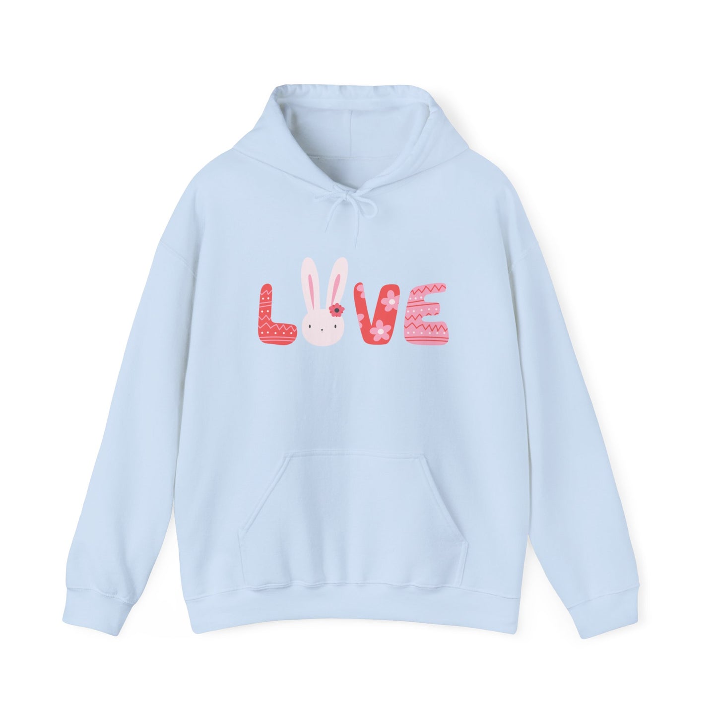 Easter Love Hooded Sweatshirt, Love Sweatshirt, Funny Easter Day Gift, Easter Day Apparel, Happy Easter Sweatshirt For Women, Egg Hunter