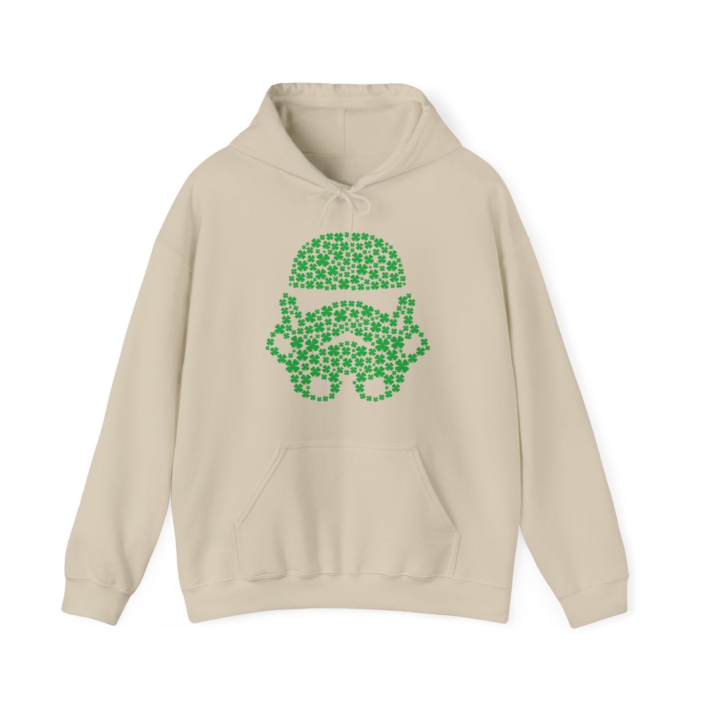 Embrace the Force, Galactic Love Defender Hooded Sweatshirt, St. Patrick's Special Edition, St Patrick's Stormtrooper Hooded Sweatshirt