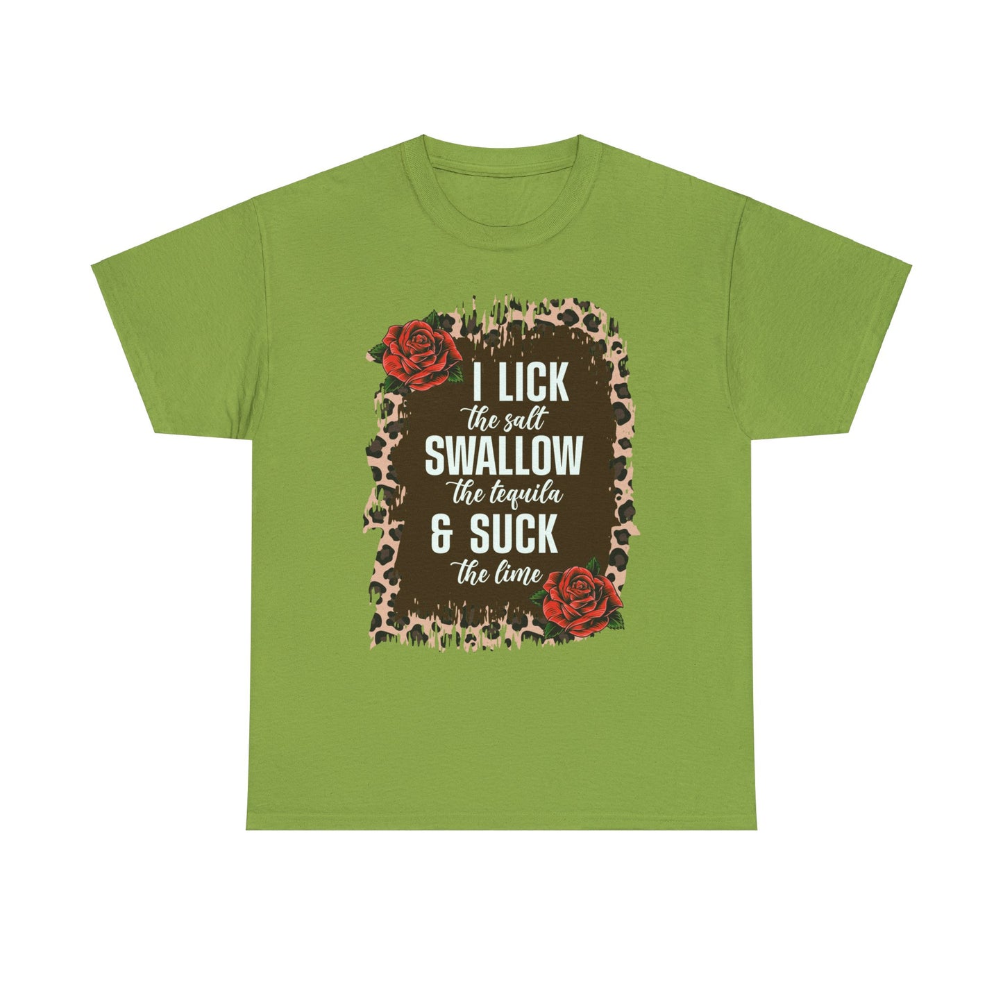 Mexican Fiesta Saractic Apparel: I Lick the Salt I Swallow the Tequila & Suck Lime Tshirt for Cinco de Mayo