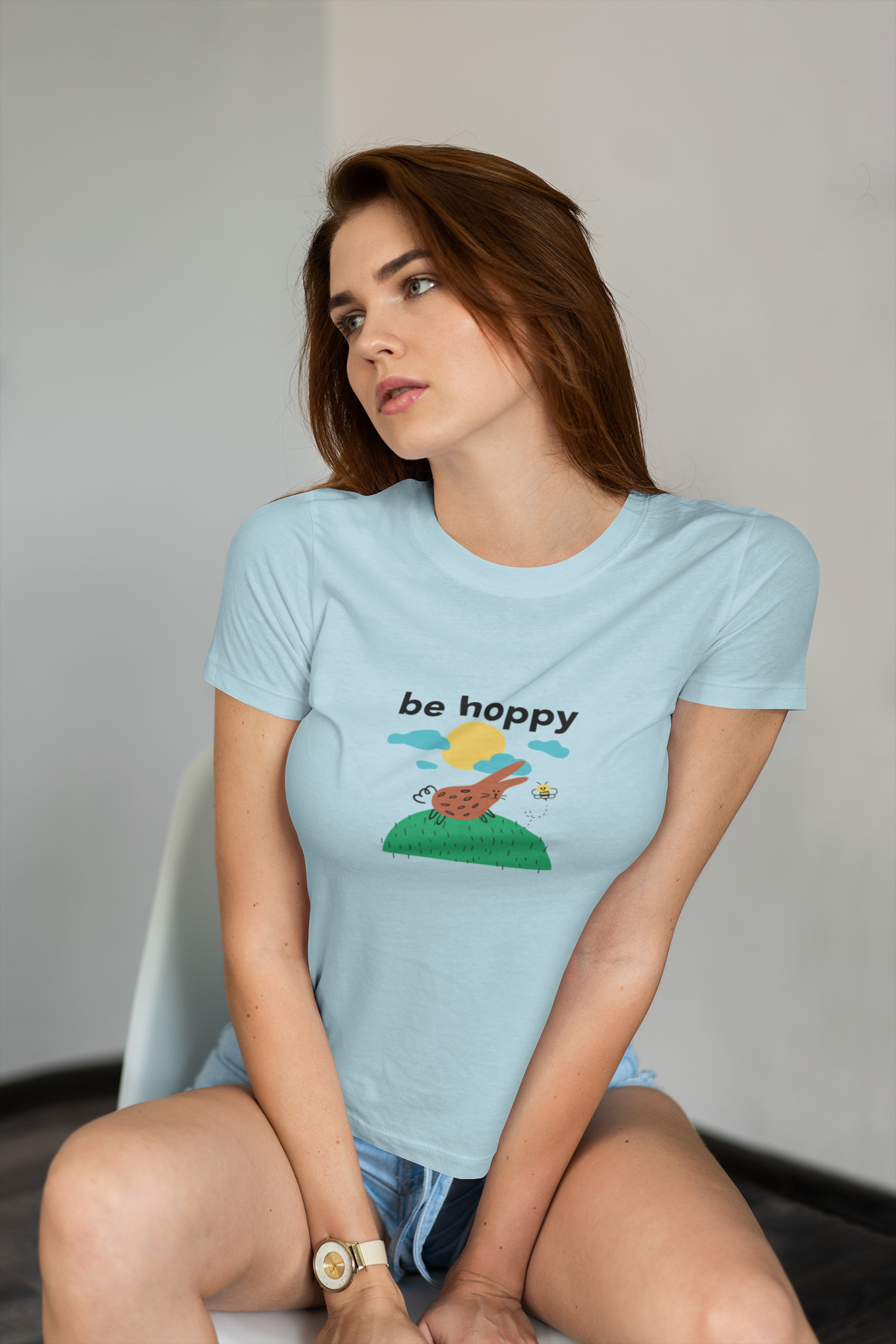 Be Hoppy Tshirt, Happy Easter Shirt,Womens Easter Shirt,Easter Day,Easter Bunny Shirt,Easter Family Shirt,Easter Matching Shirt,Easter Shirt