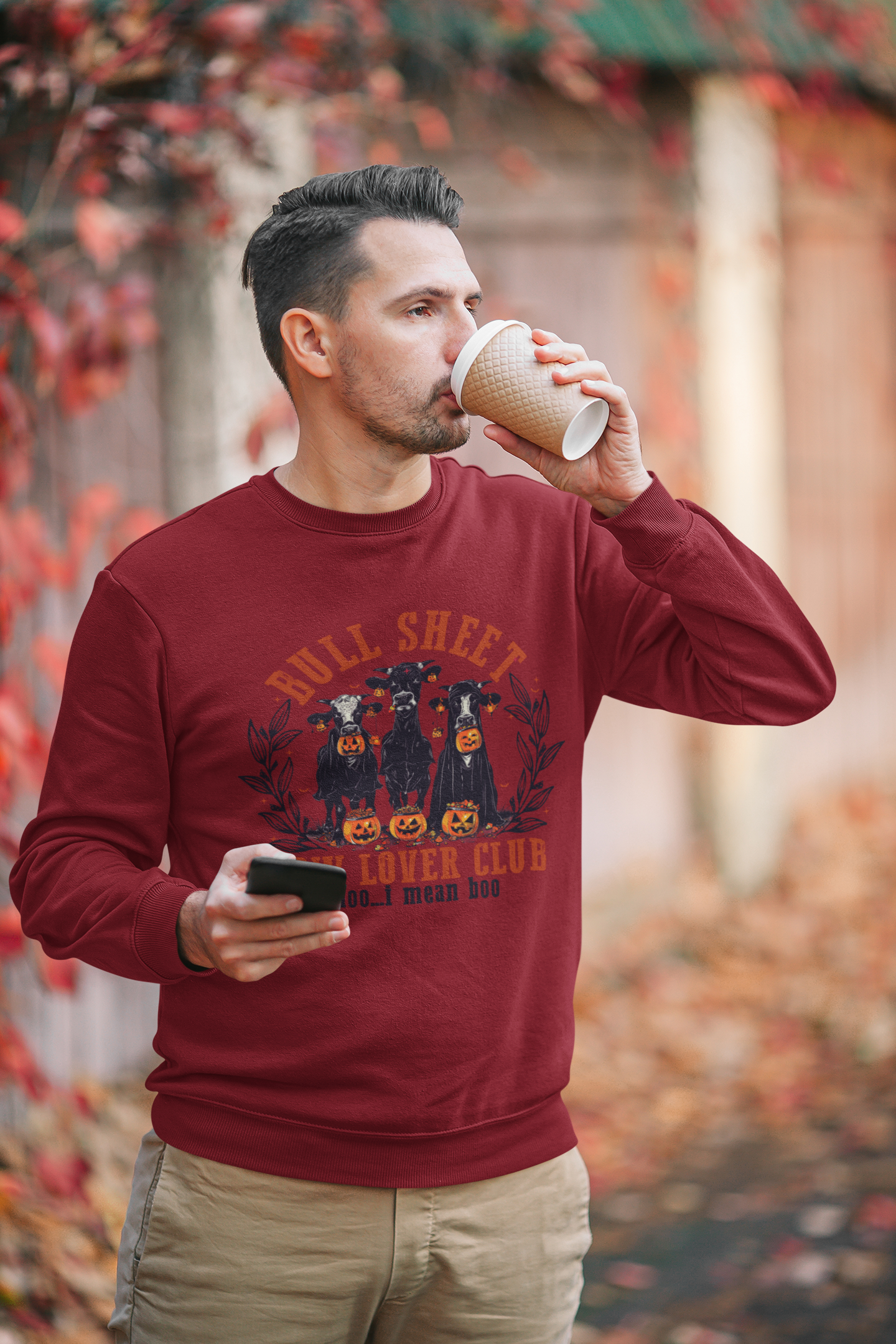 Bull Sheet Cow Lover Club Sweatshirt, Cozy Comfort with a Playful Twist