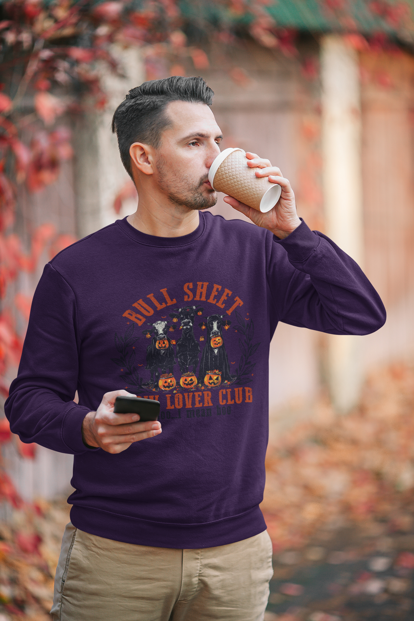 Bull Sheet Cow Lover Club Sweatshirt, Cozy Comfort with a Playful Twist