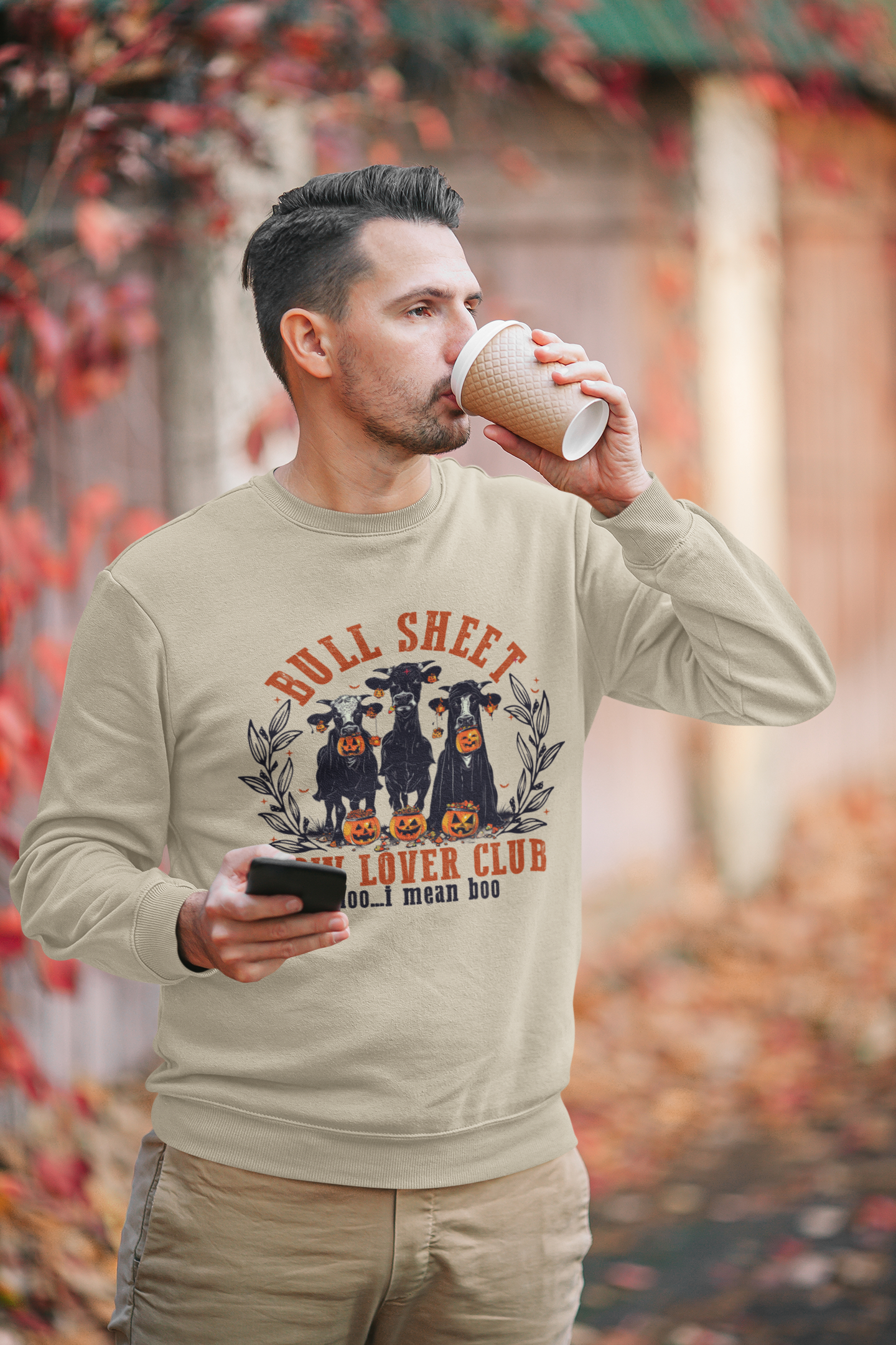 Bull Sheet Cow Lover Club Sweatshirt, Cozy Comfort with a Playful Twist