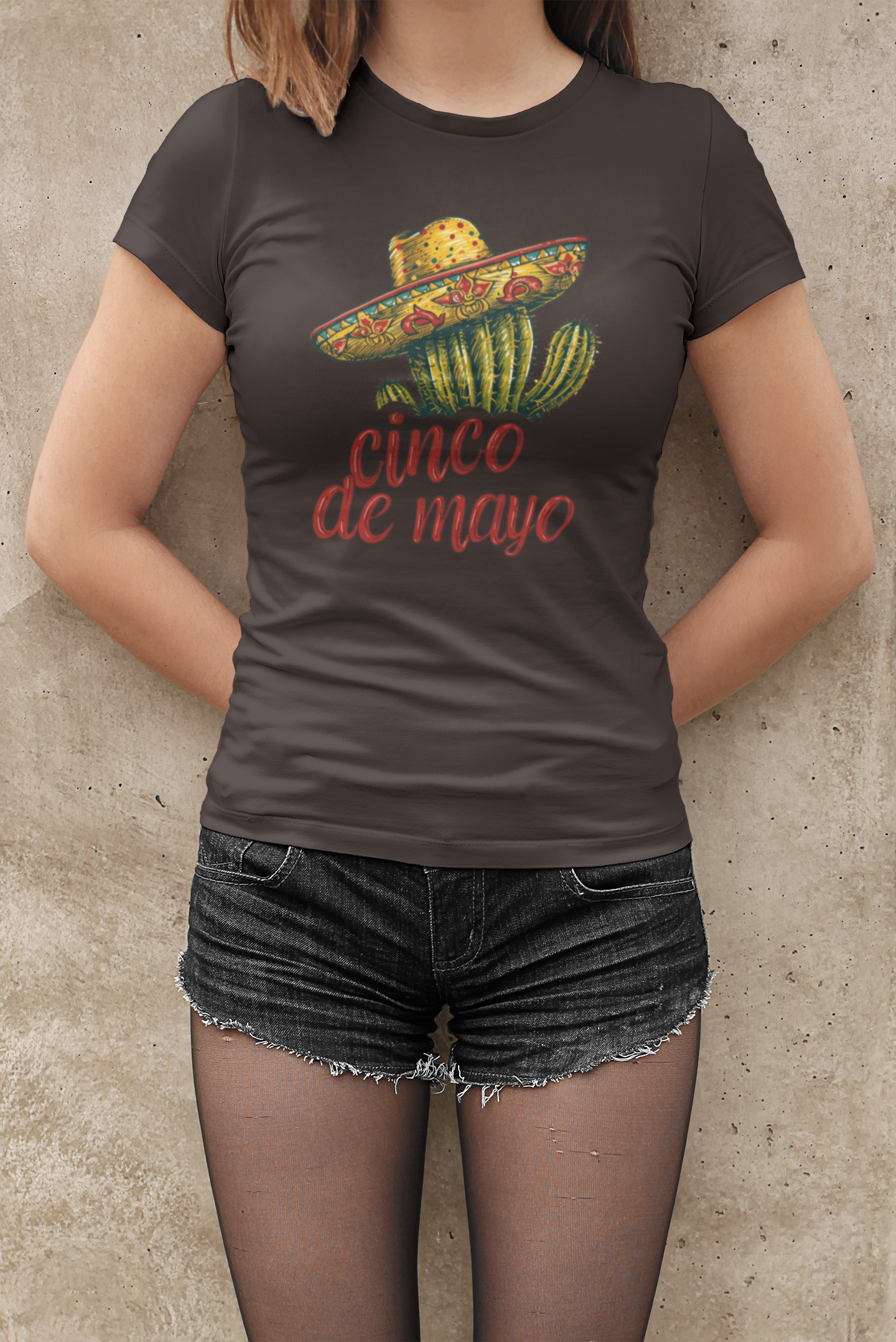 Cactus Chic: Cinco de Mayo Shirt with a Whimsical Sombrero, Celebrate in Style, Cinco de Mayo Cactus Sombrero Shirt