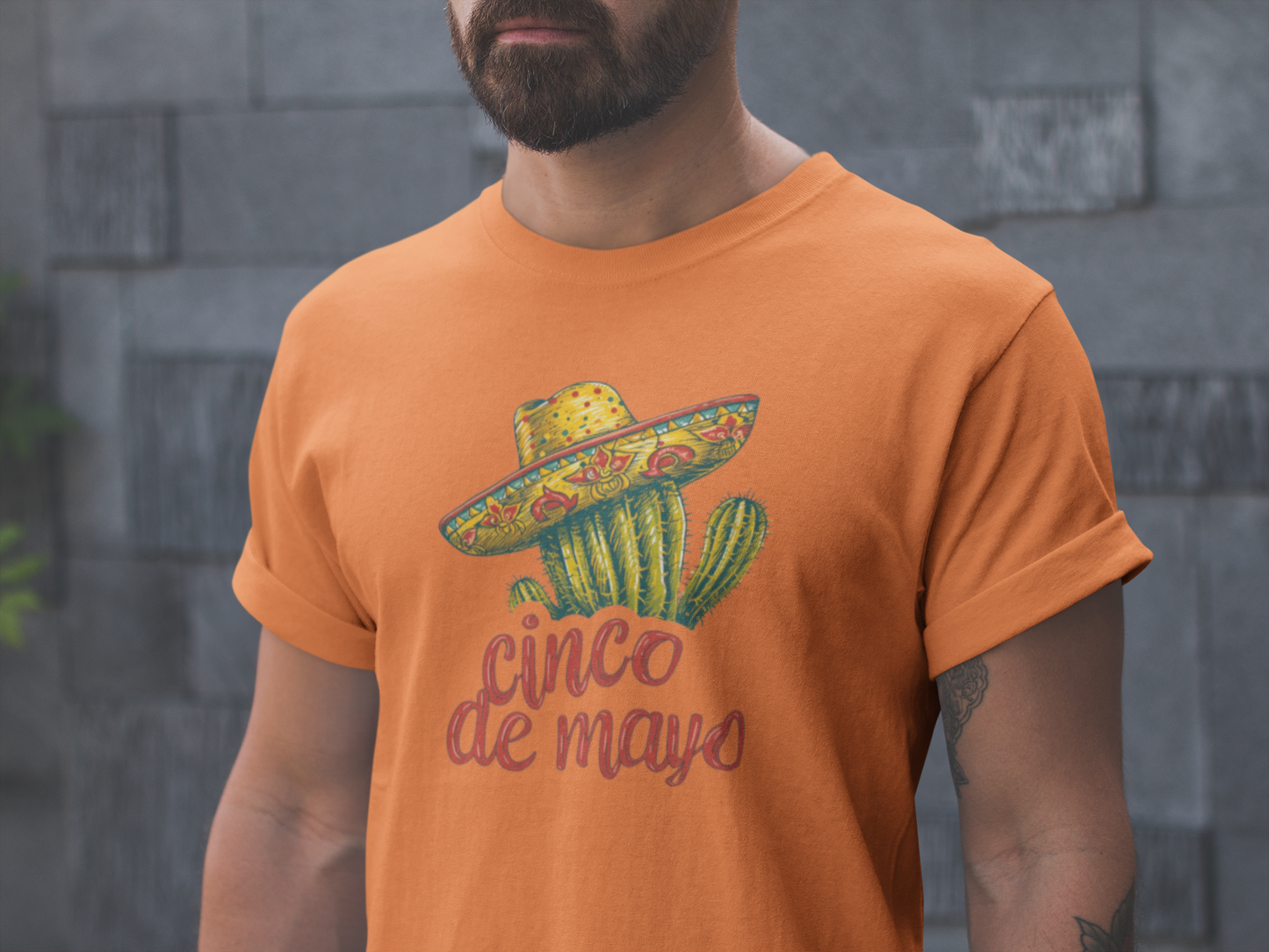 Cactus Chic: Cinco de Mayo Shirt with a Whimsical Sombrero, Celebrate in Style, Cinco de Mayo Cactus Sombrero Shirt