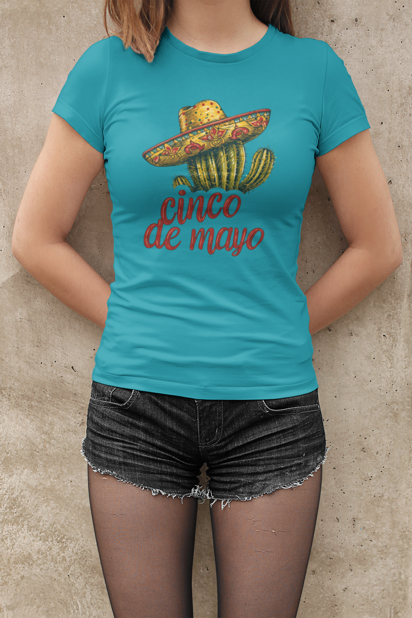 Cactus Chic: Cinco de Mayo Shirt with a Whimsical Sombrero, Celebrate in Style, Cinco de Mayo Cactus Sombrero Shirt