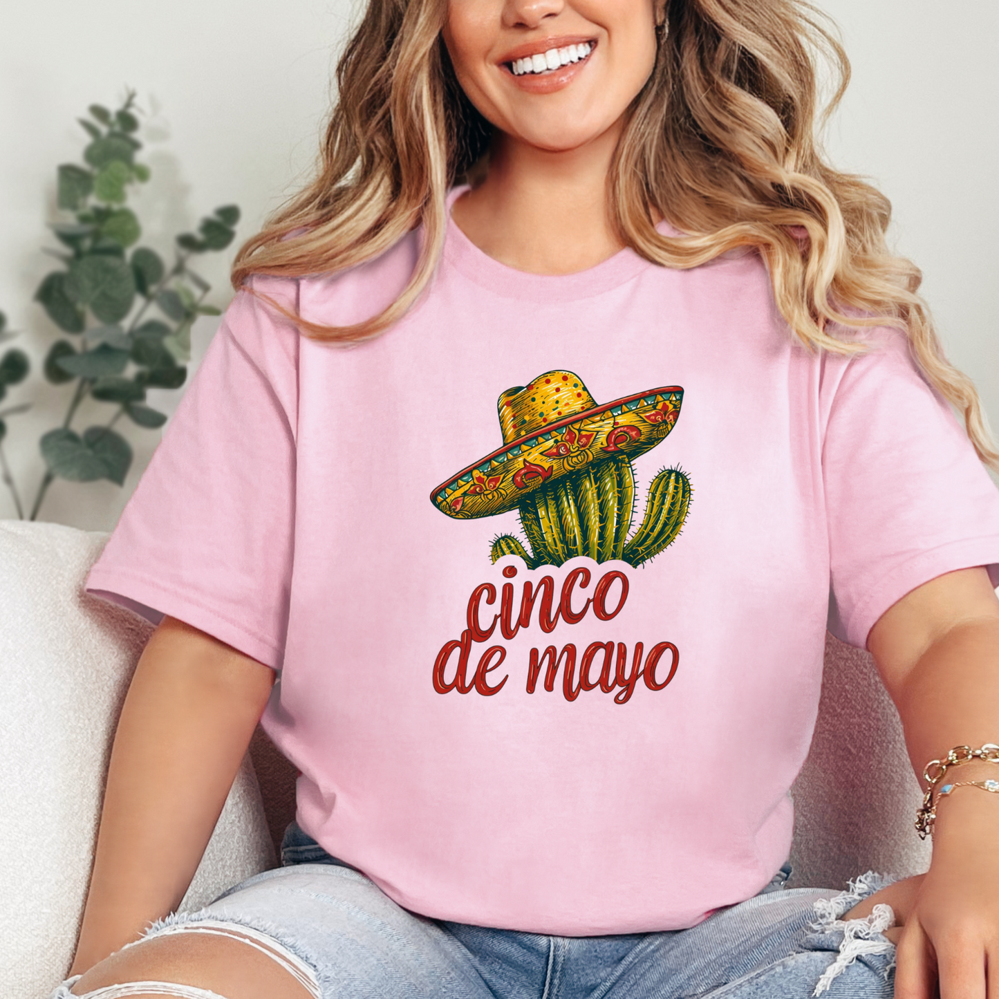 Add a touch of desert charm to your Cinco de Mayo celebration with our catchy 'Cactus Chic' shirt featuring a whimsical sombrero! Elevate your fiesta style with this playful design that blends Mexican flair with desert vibes. Stand out in the crowd and embrace the festive spirit with this eye-catching shirt. Because when it's time to fiesta, our shirt makes every moment memorable!"