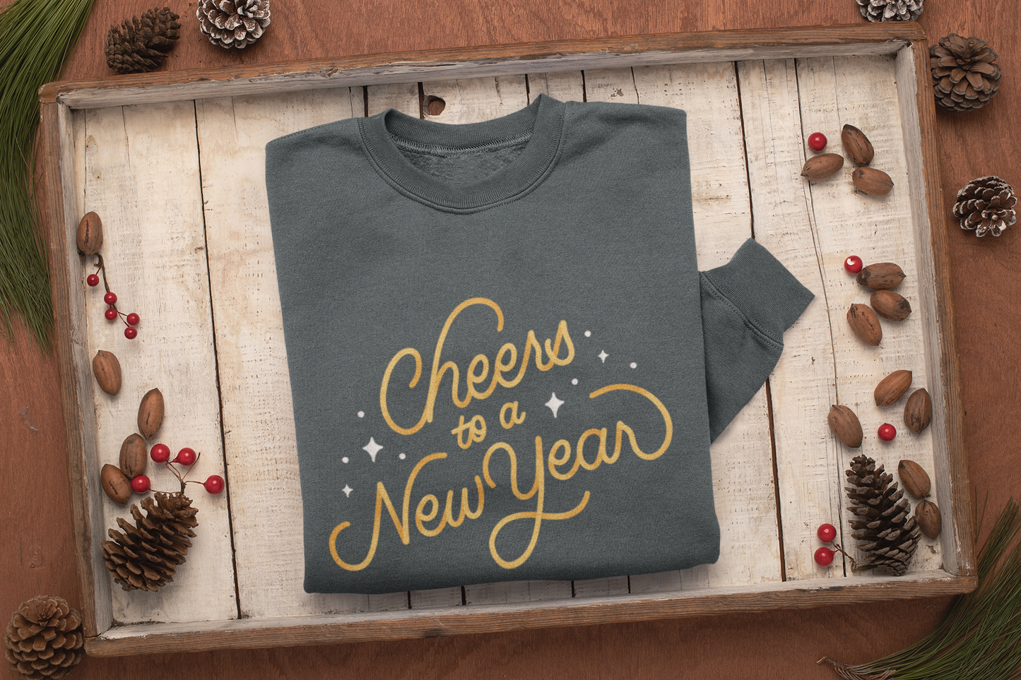 Cheers To A New Year Sweatshirt, New Years Shirt, New Years Sweatshirt, New Years Eve Tshirt New Year Shirt 2024 Shirt CHEERS Sweatshirt