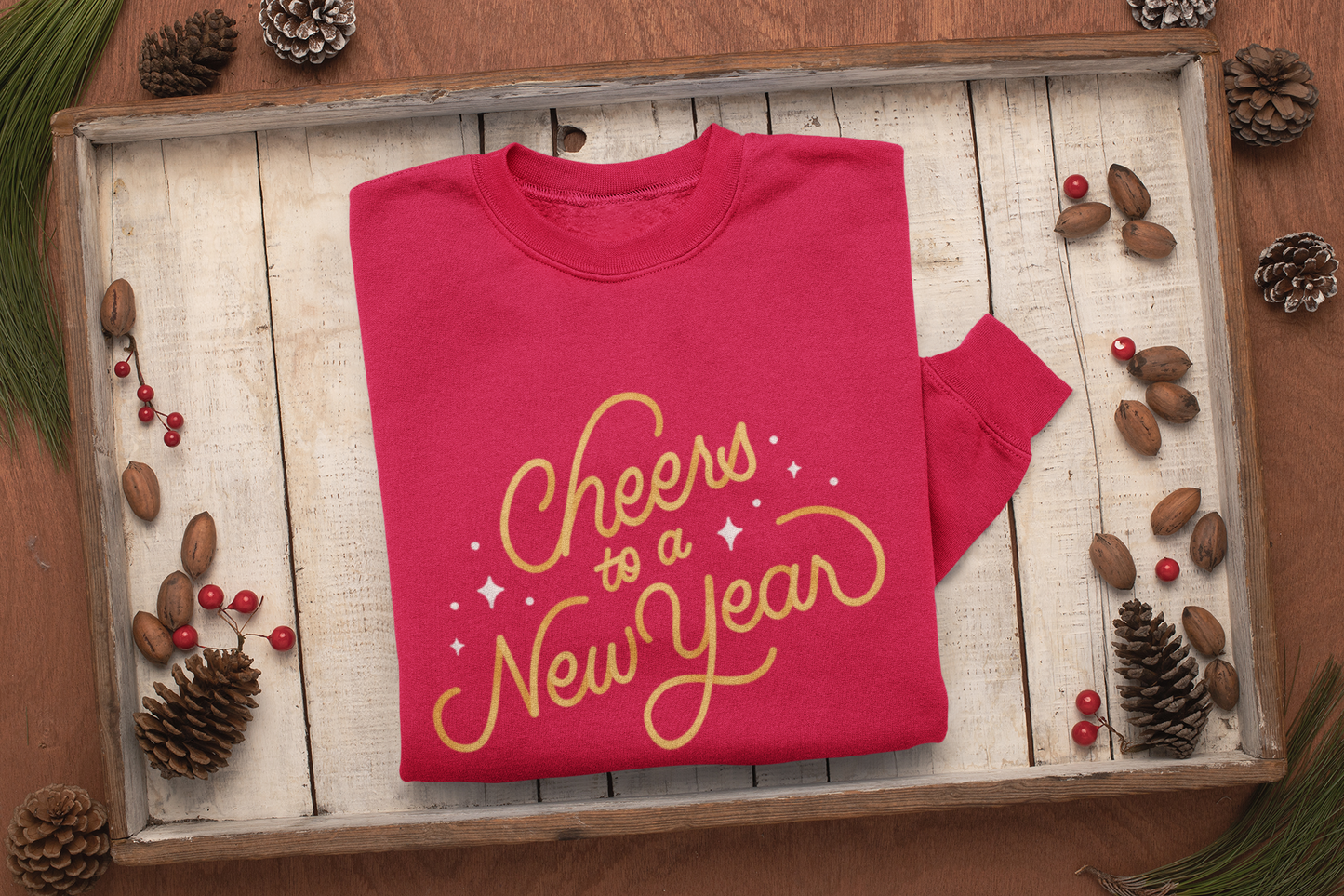 Cheers To A New Year Sweatshirt, New Years Shirt, New Years Sweatshirt, New Years Eve Tshirt New Year Shirt 2024 Shirt CHEERS Sweatshirt