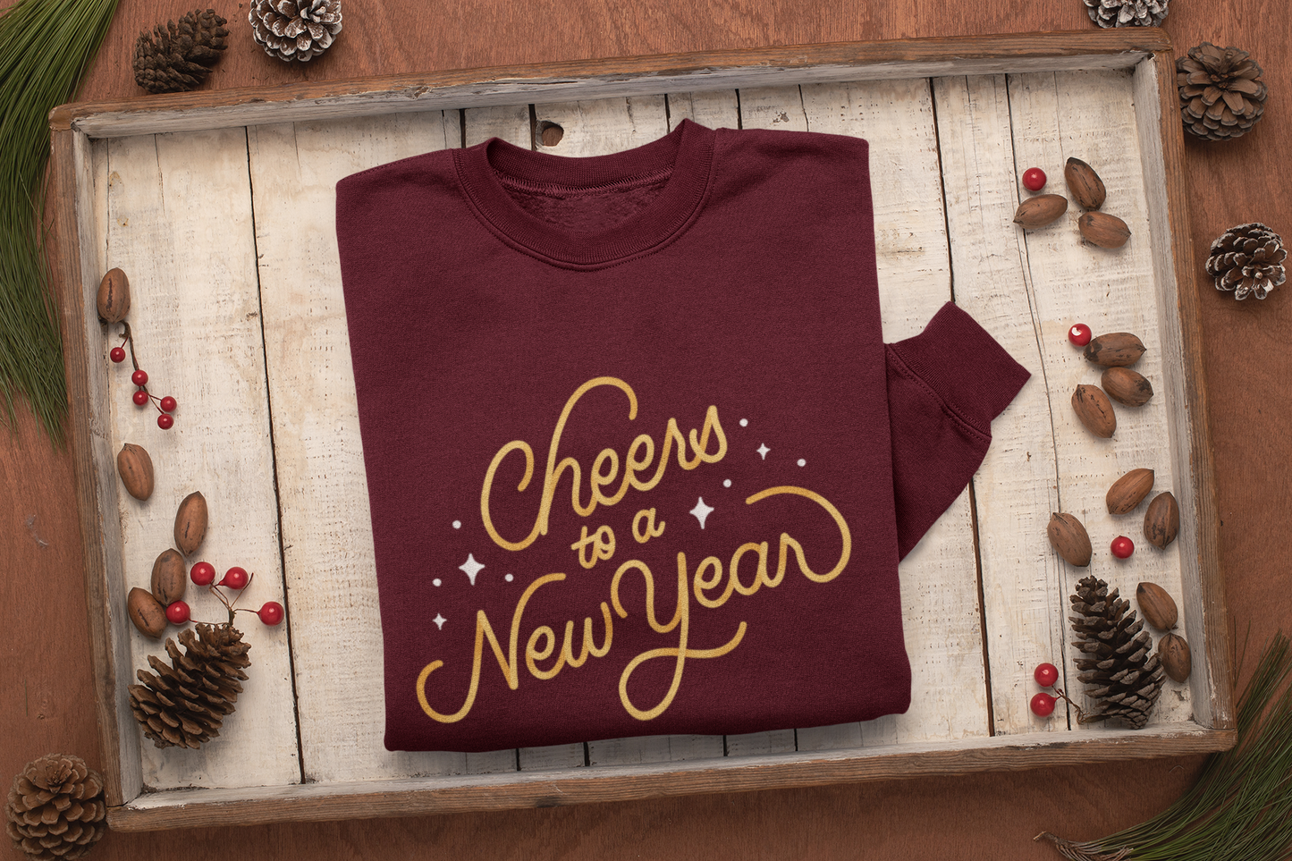 Cheers To A New Year Sweatshirt, New Years Shirt, New Years Sweatshirt, New Years Eve Tshirt New Year Shirt 2024 Shirt CHEERS Sweatshirt