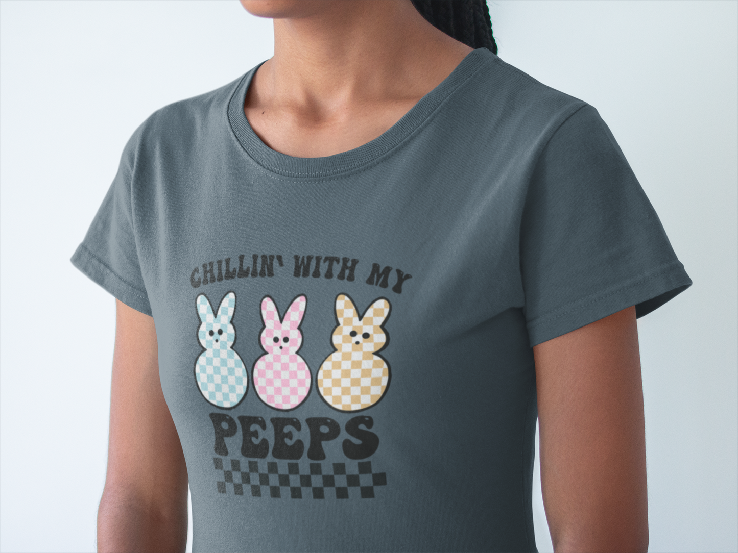 Chillin With My Peeps shirt, Cute Easter Peeps Shirt, Trendy Easter Day Outfit, Peeps Holiday Shirt, Easter Family shirt, Fun Easter Tee