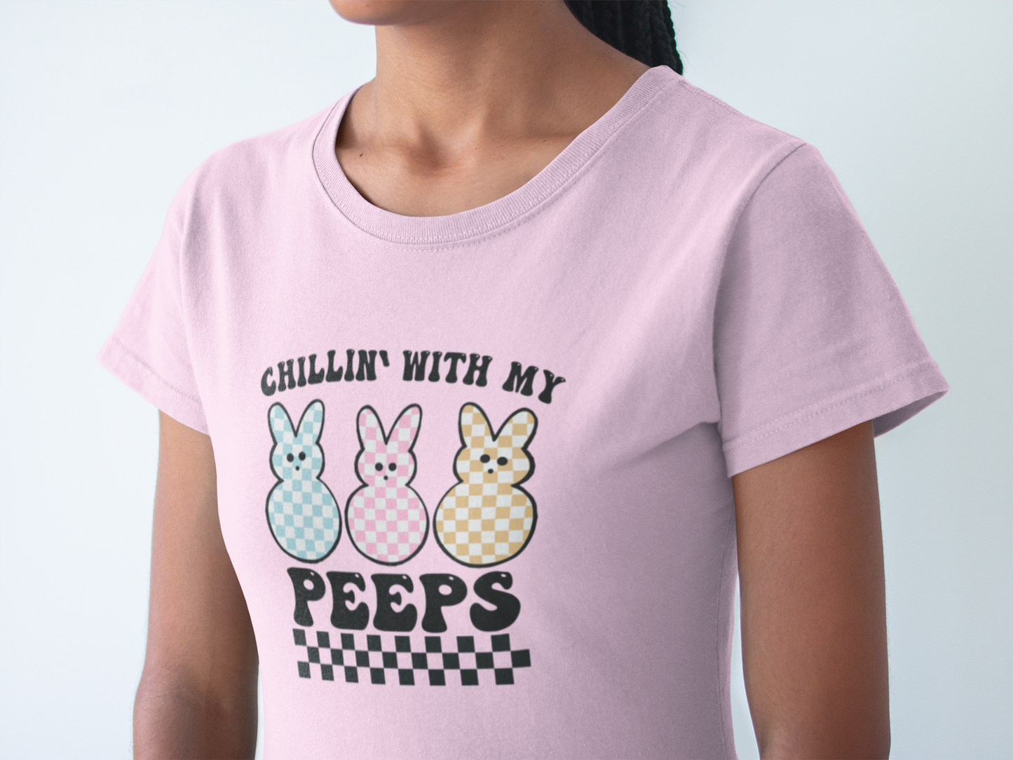 Chillin With My Peeps shirt, Cute Easter Peeps Shirt, Trendy Easter Day Outfit, Peeps Holiday Shirt, Easter Family shirt, Fun Easter Tee