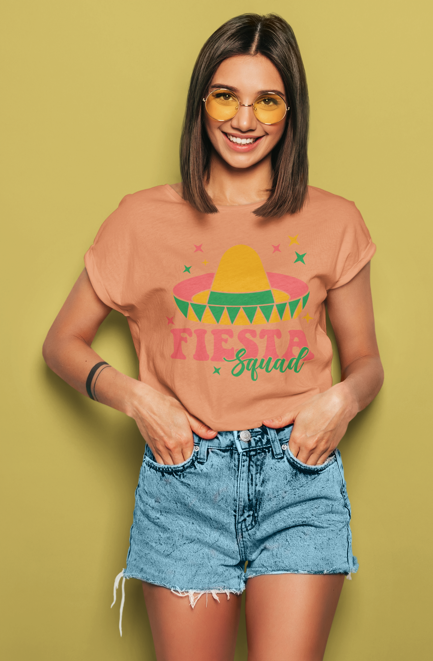 Cinco de Mayo Fiesta Squad Shirt - Celebrate in Style!, Fiesta Squad Graphic Shirt for Cinco de Mayo Celebration