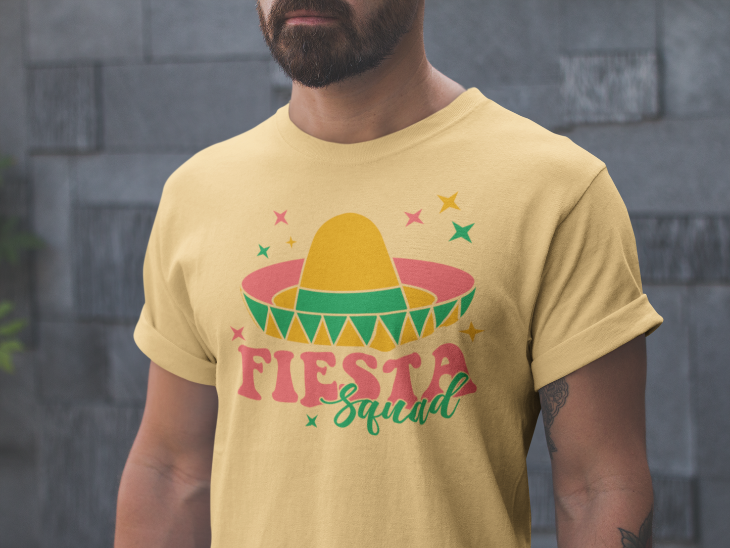 Cinco de Mayo Fiesta Squad Shirt - Celebrate in Style!, Fiesta Squad Graphic Shirt for Cinco de Mayo Celebration