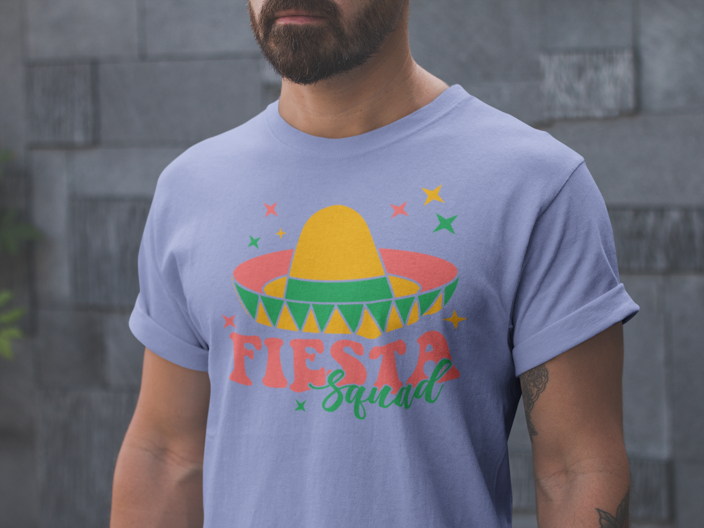 Cinco de Mayo Fiesta Squad Shirt - Celebrate in Style!, Fiesta Squad Graphic Shirt for Cinco de Mayo Celebration