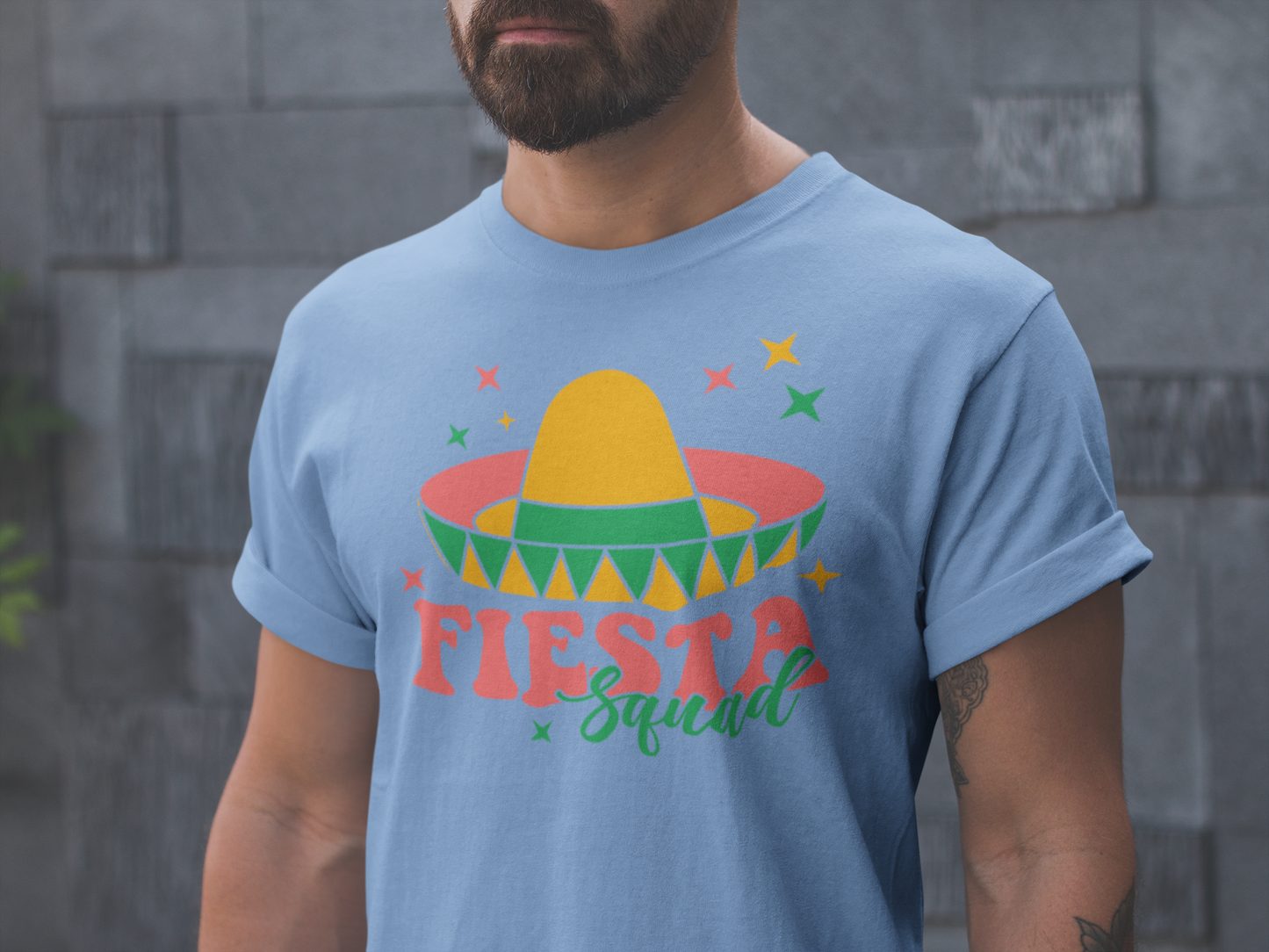 Cinco de Mayo Fiesta Squad Shirt - Celebrate in Style!, Fiesta Squad Graphic Shirt for Cinco de Mayo Celebration