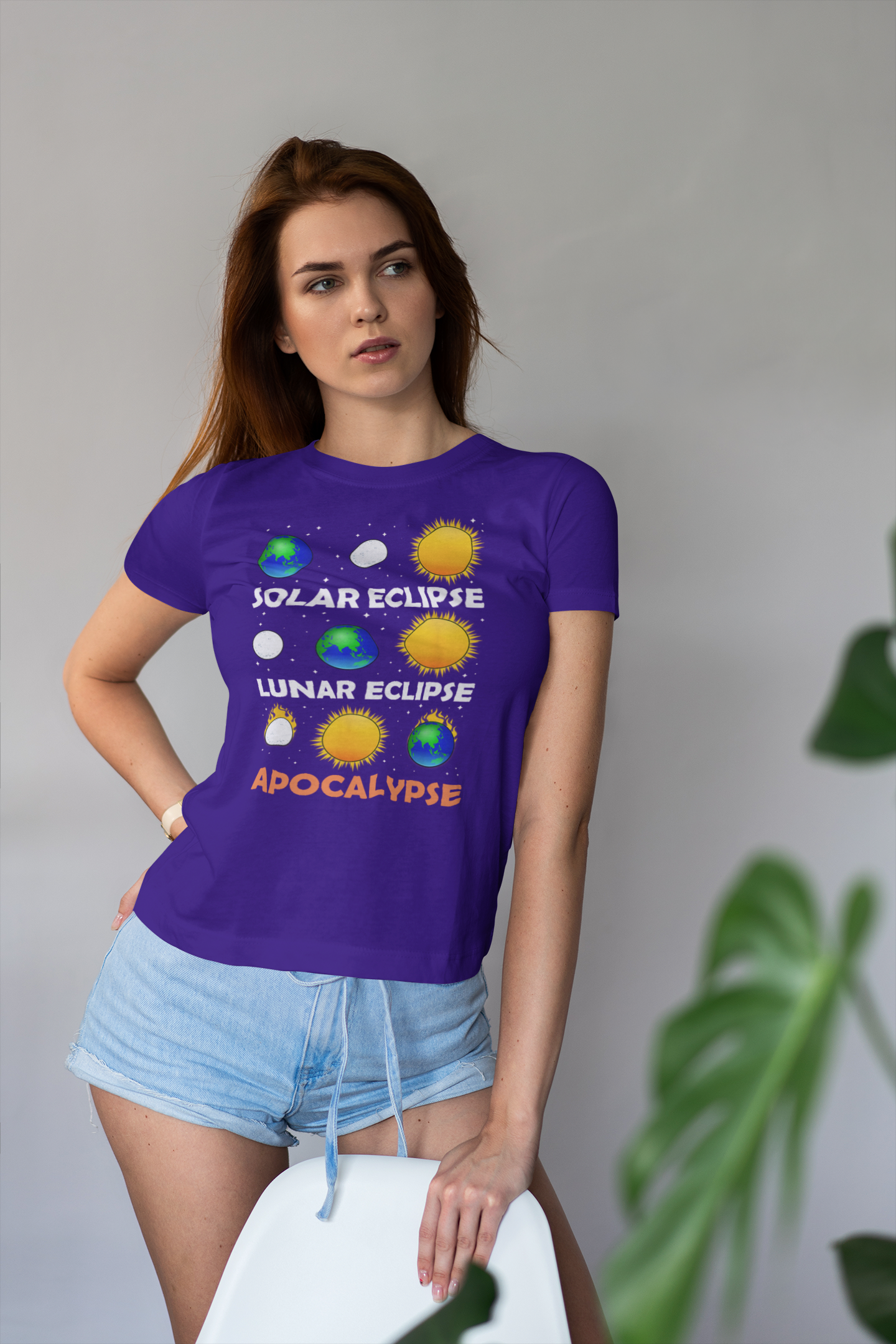 Saractic Eclipse Apocalypse 2024 Shirt - A Cosmic Comedy Unleashed, Total Solar Eclipse 2024 Shirt, America Totality, Moon Astronomy, Eclipse 2024